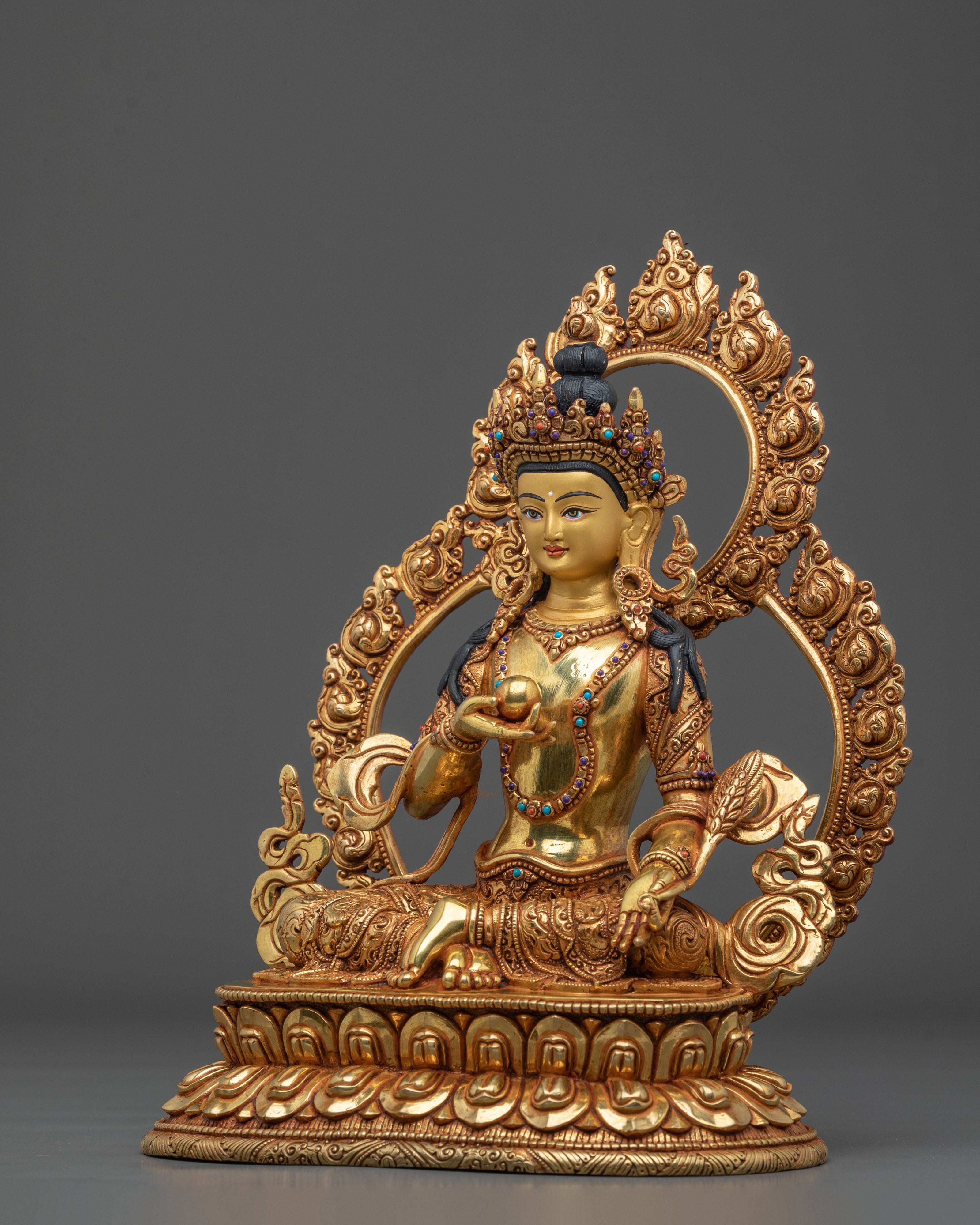Kshitigarbha Spiritual Copper Statue | Symbol of Compassion