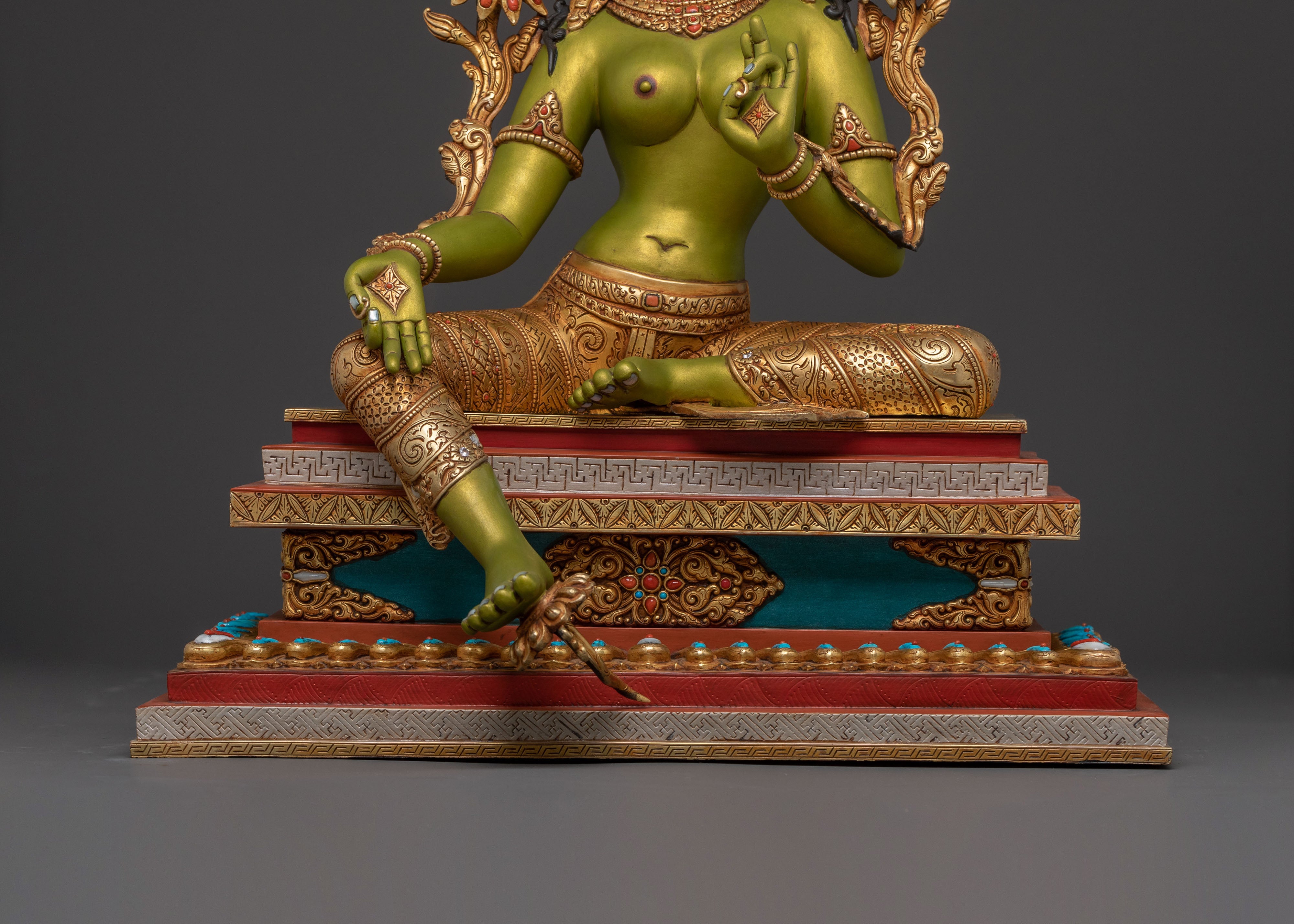 Magnificence Green Tara Sculpture | Swift Compassion