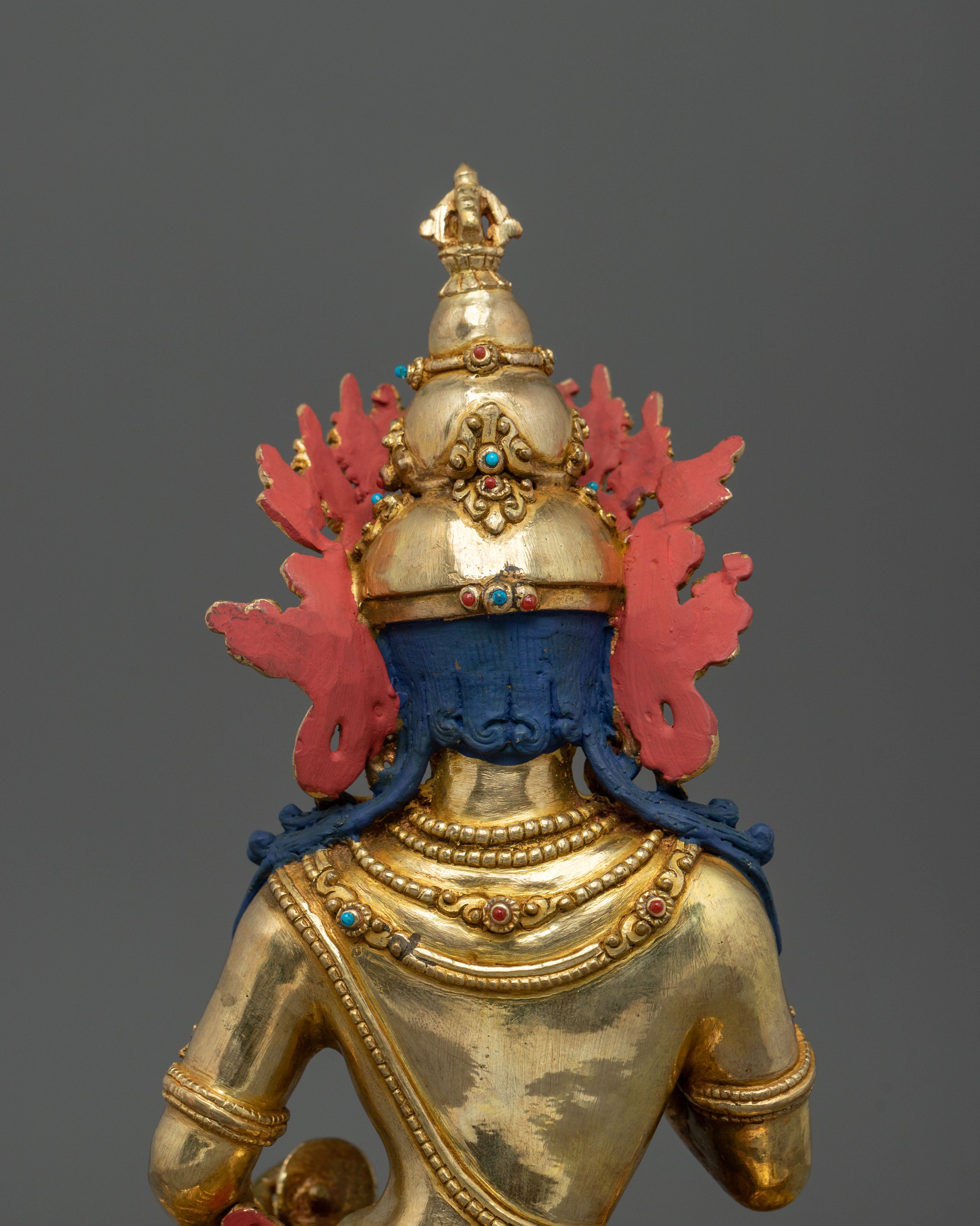 Vajrasattva Handcrafted 24K Gold Gilded Statue