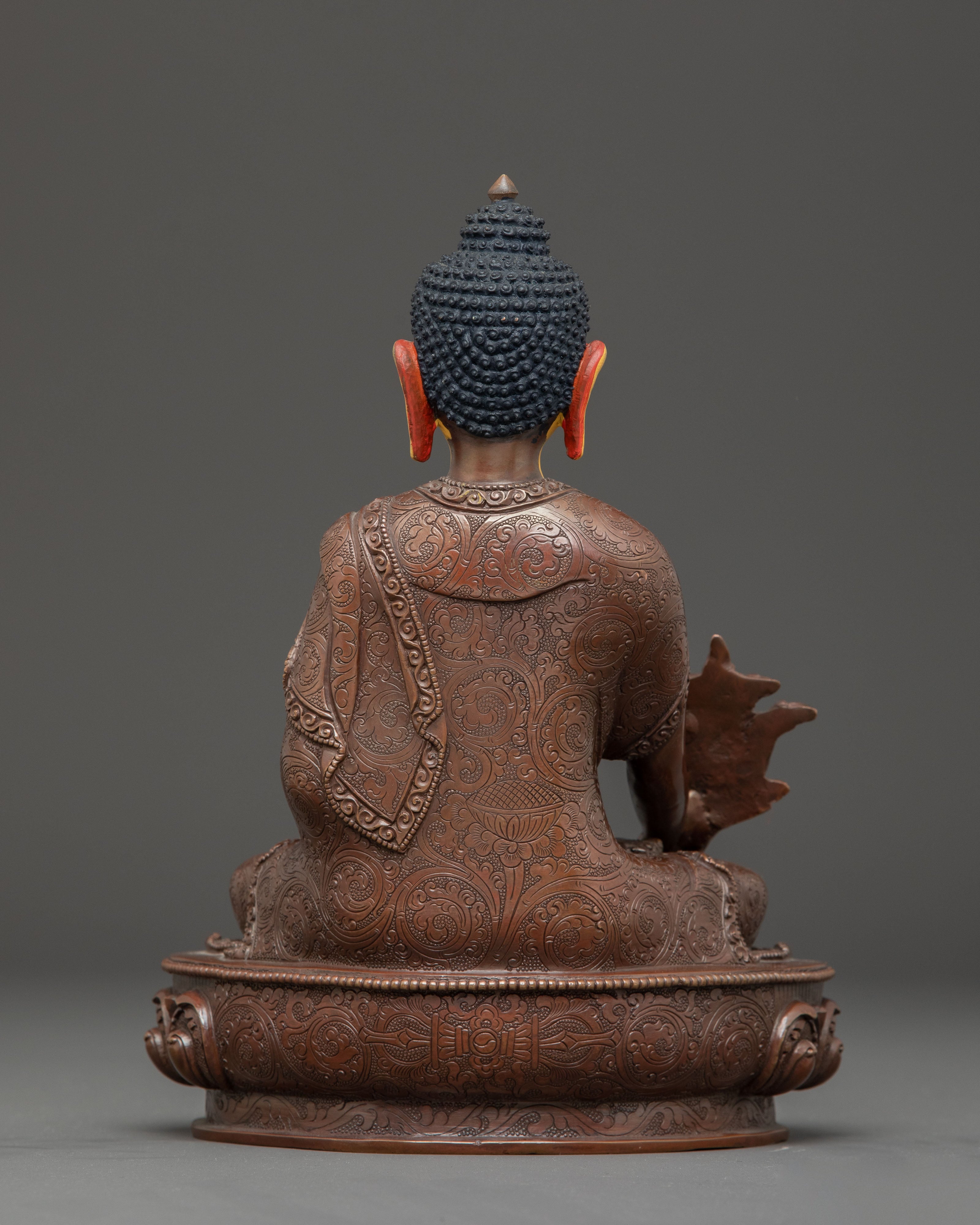 Golden Statue of Healer Medicine Buddha | Healing Buddha