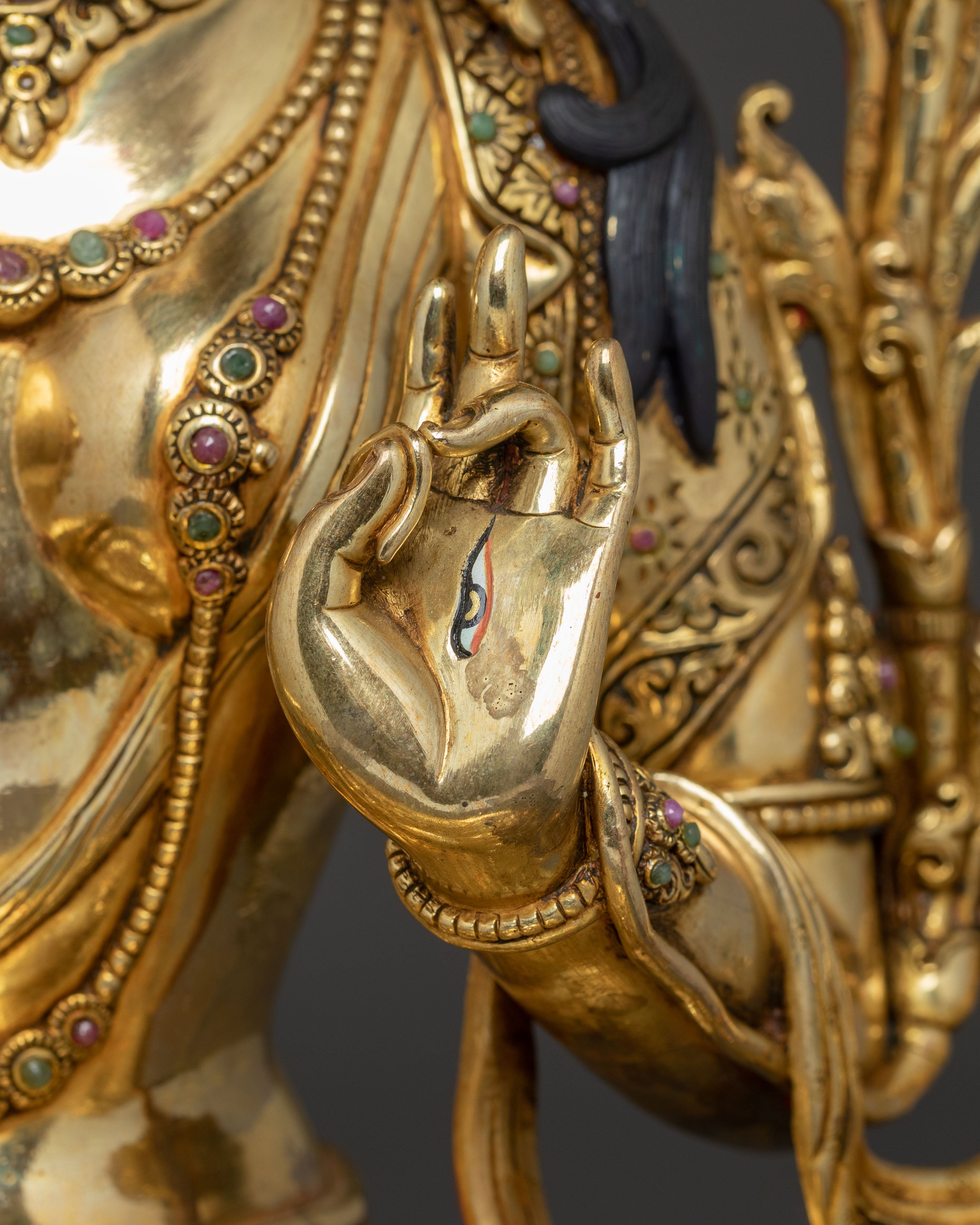 White Tara Statue: Deity of Long Life and Good Health