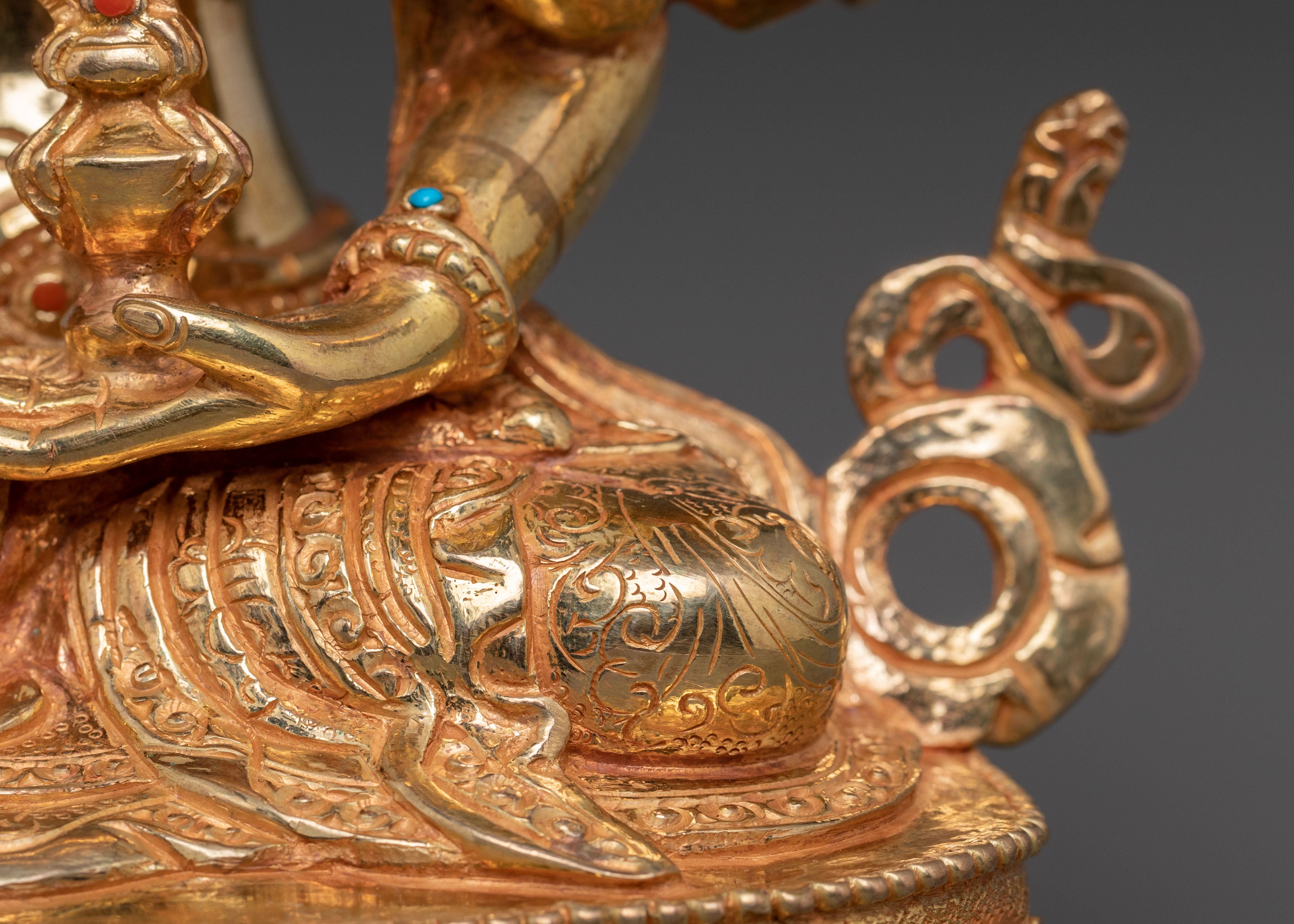 Three Face Nagyalma Statue | Tibetan Longevity Goddess