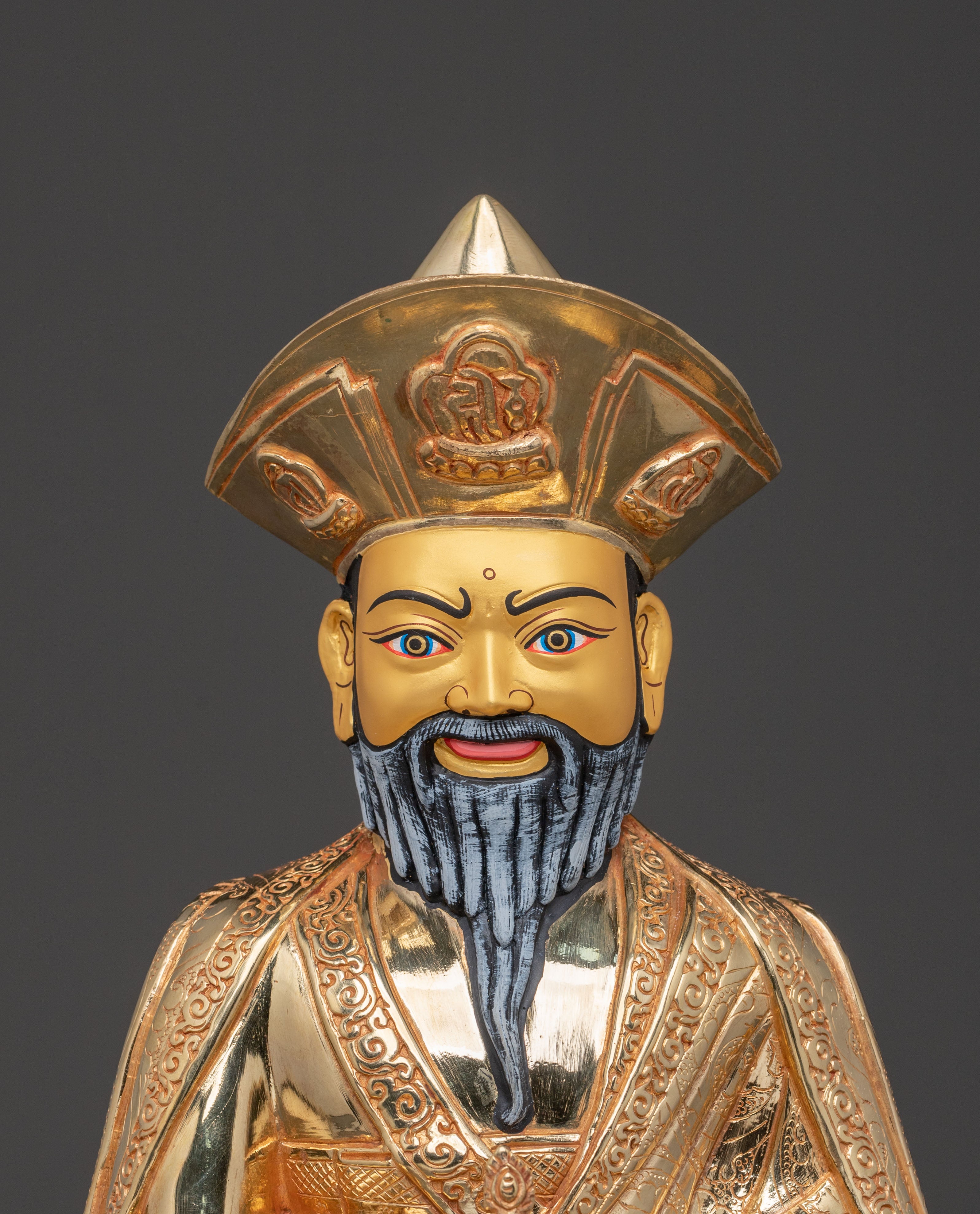 Guru Shapdum Golden Statue | Spiritual Master