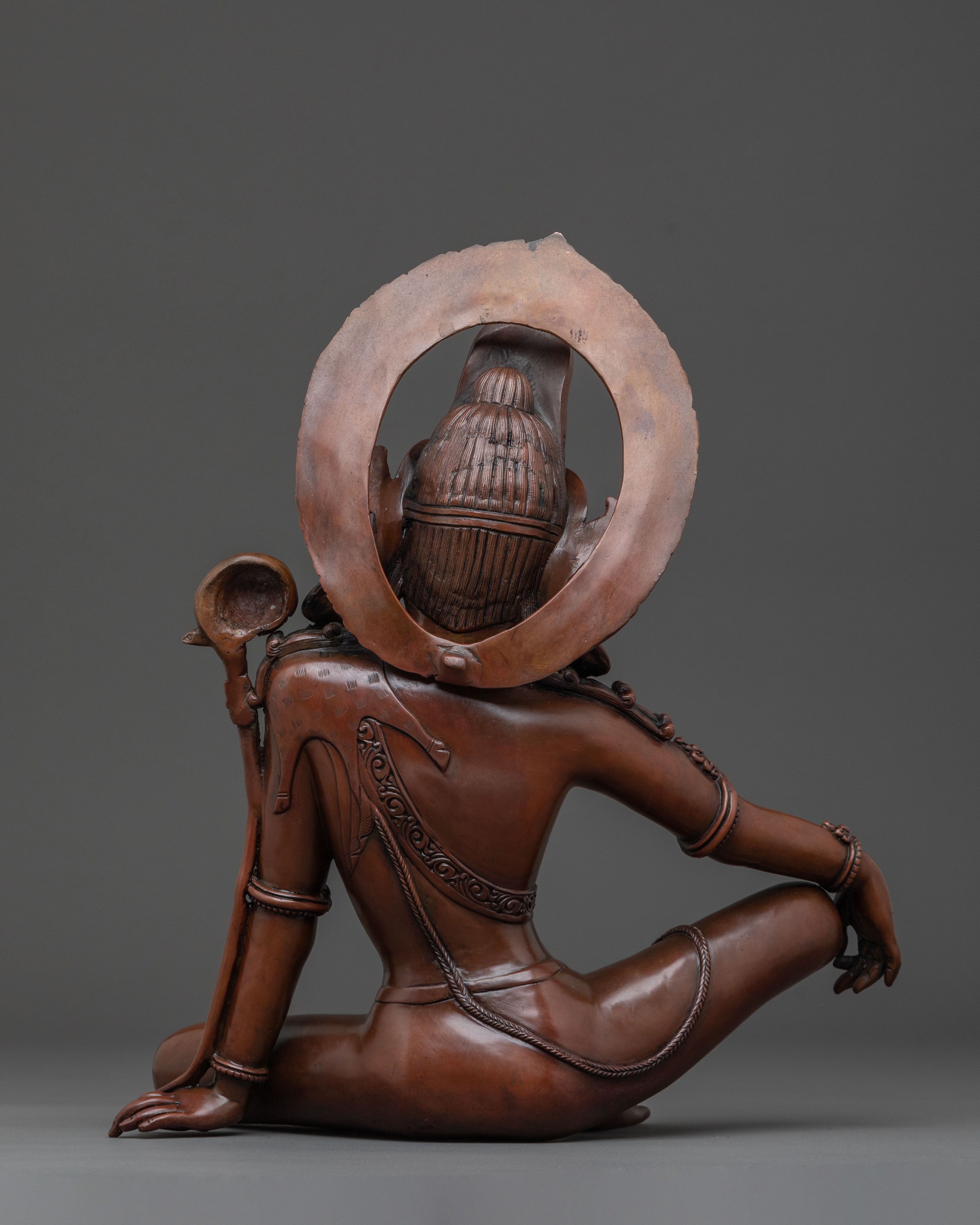 Statue of Eternal Savior Lokeshwor – Oxidized Copper