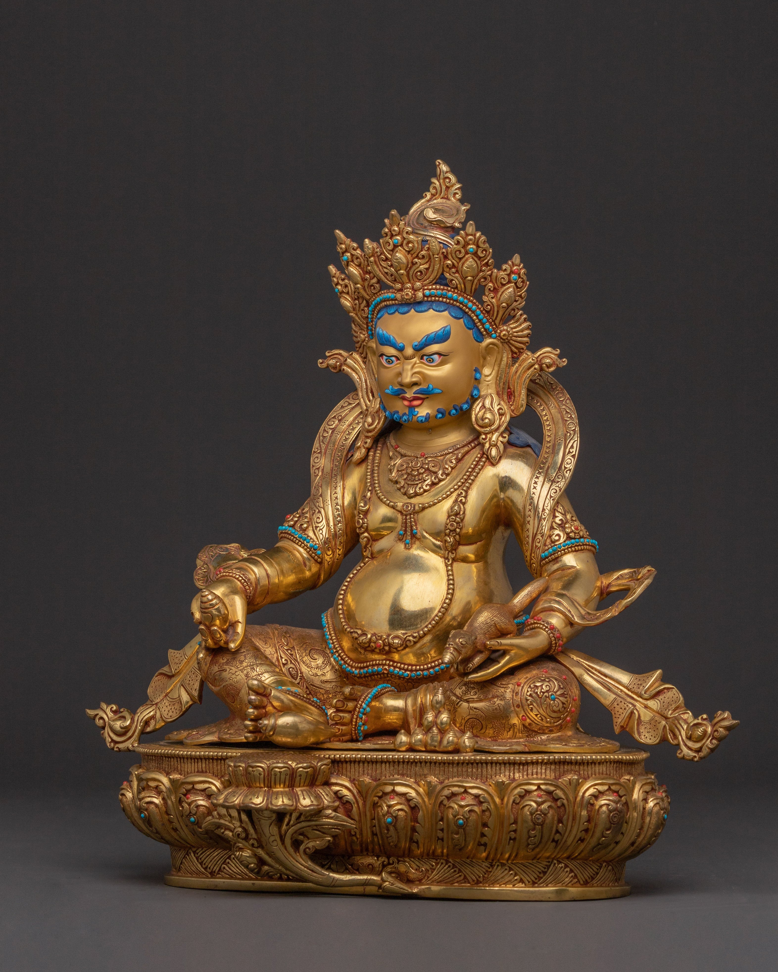 Dzambhala Guardian Statue | Tibetan Wealth Deity