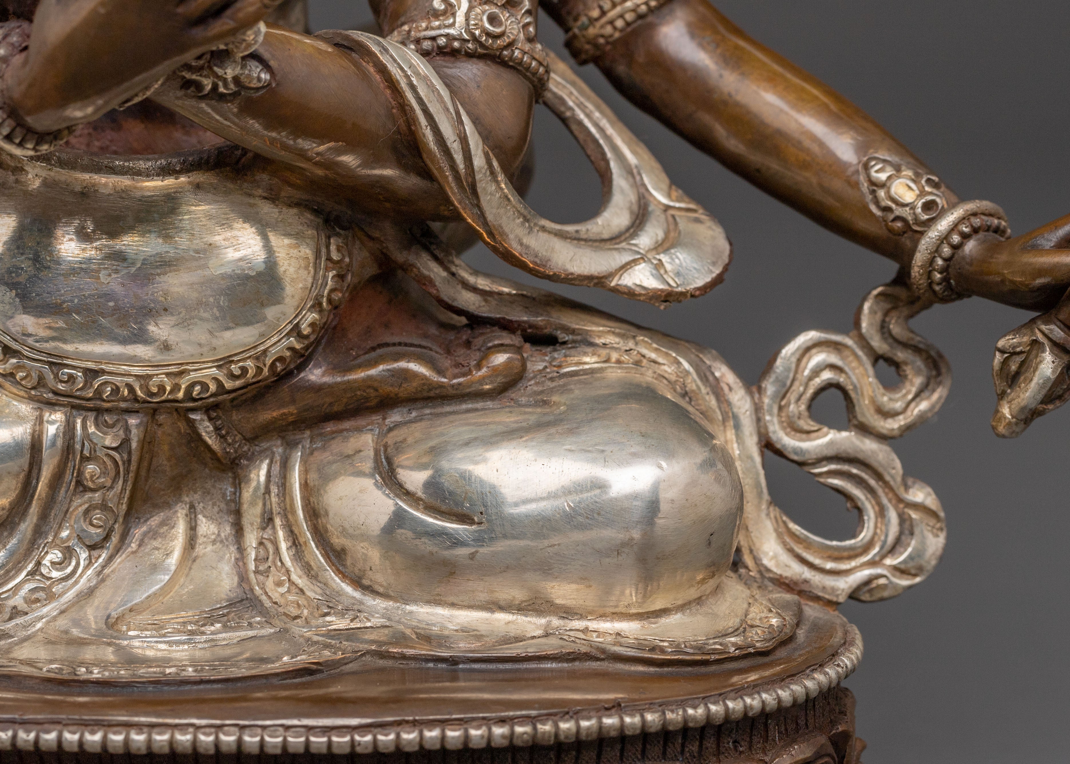 Guhyasamaja Sacred Statue – Oxidized Copper Masterpiece