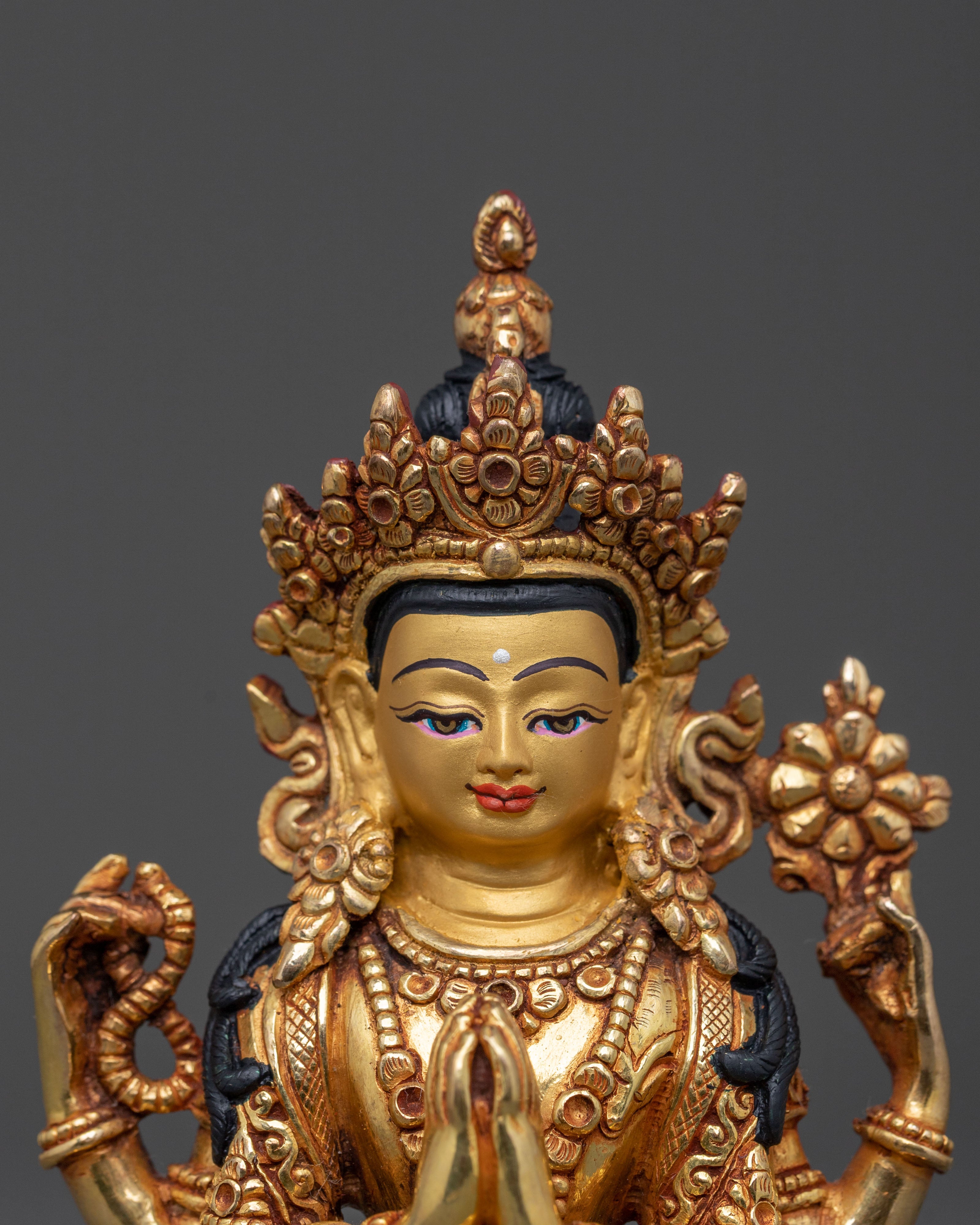 Four Armed Chenrezig Compassion Statue | Home Decor