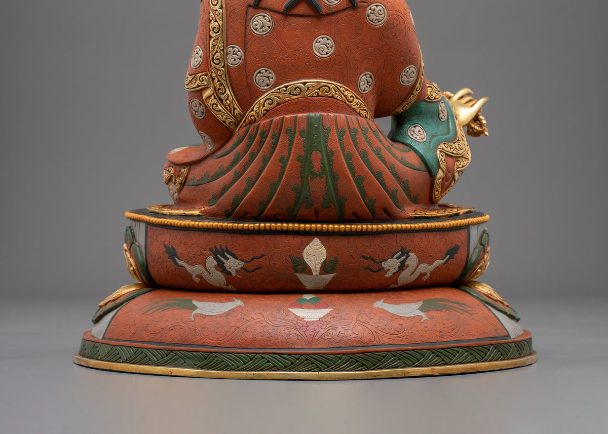 Guru Rinpoche Sacred Figurine | Copper Sculpture