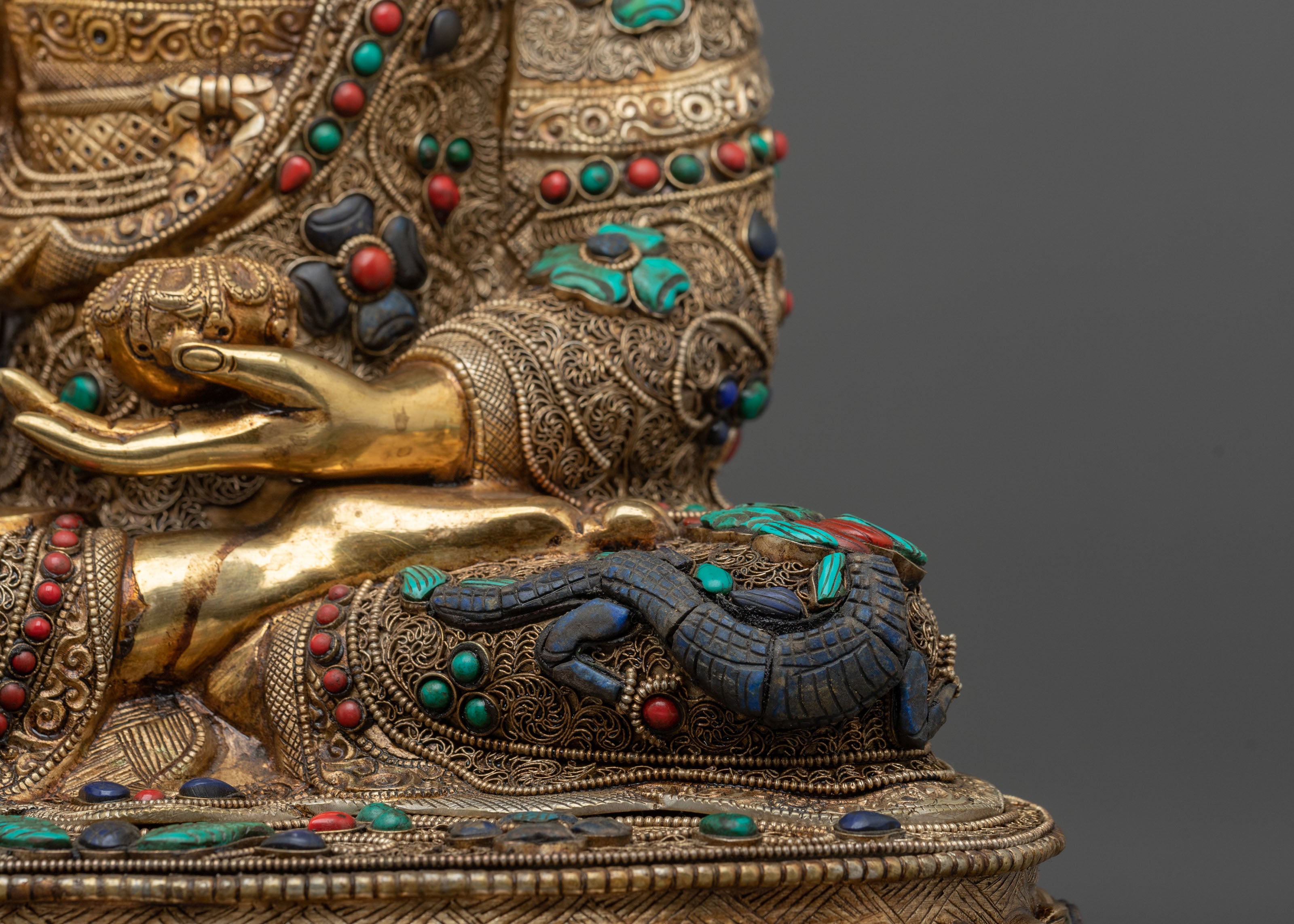 Shakya Thubpa Shakyamuni Statue | Tibetan Buddhist Buddha Sculpture