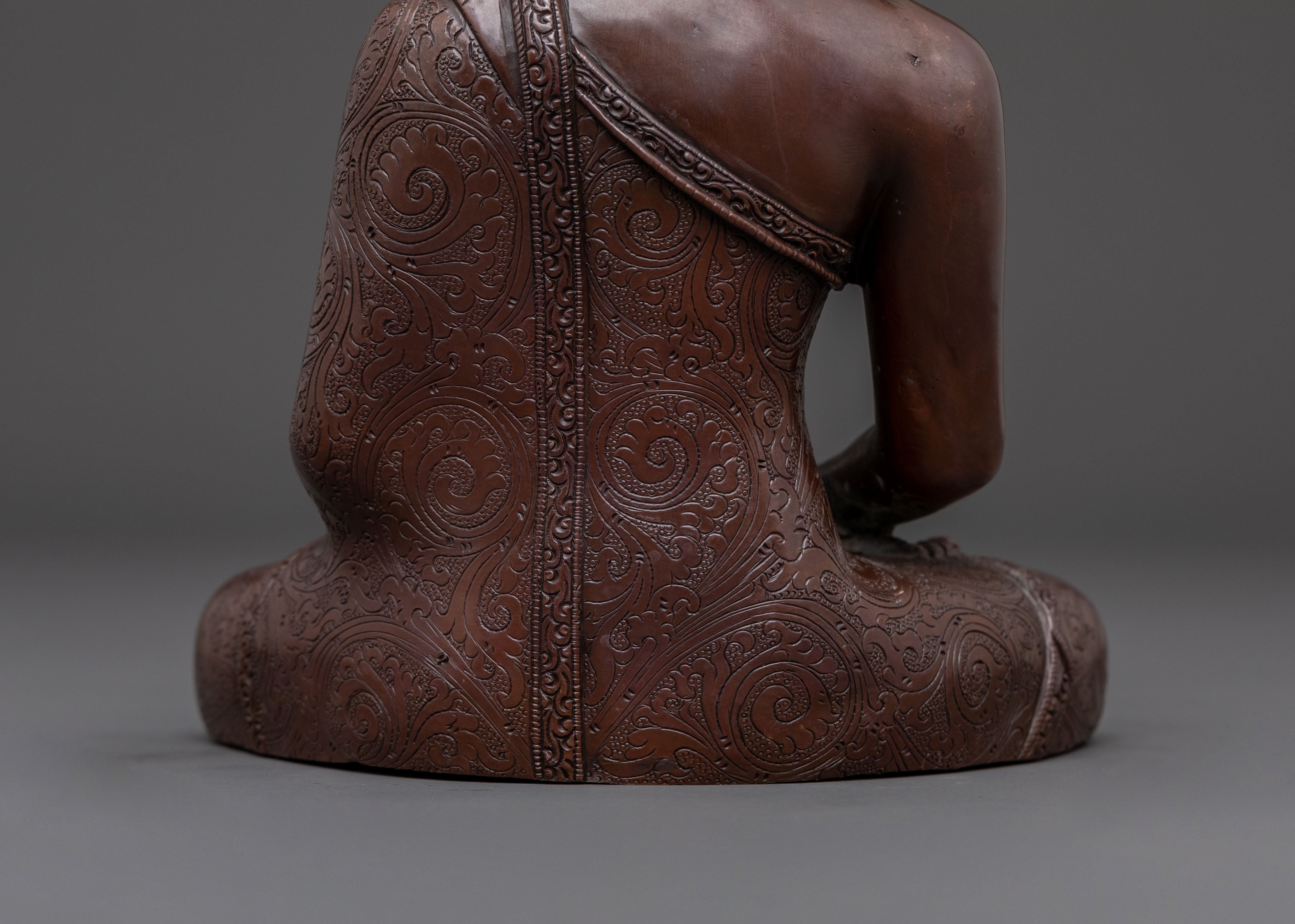 Sacred Amitabha Buddha Pure Land Statue – Oxidized Copper Artistry