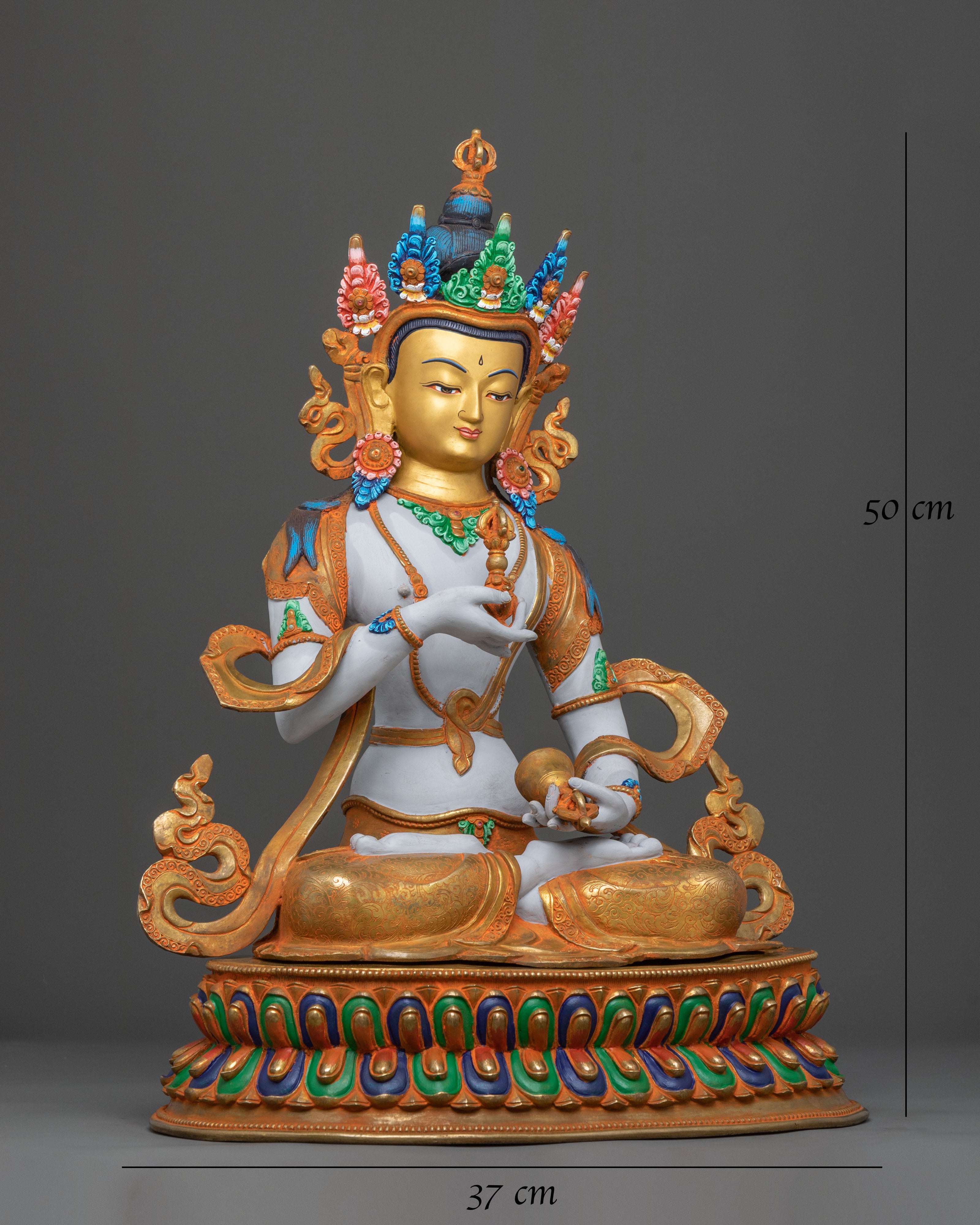 dorje sempa spiritual statue | Radiant Gold Gilded Perfection