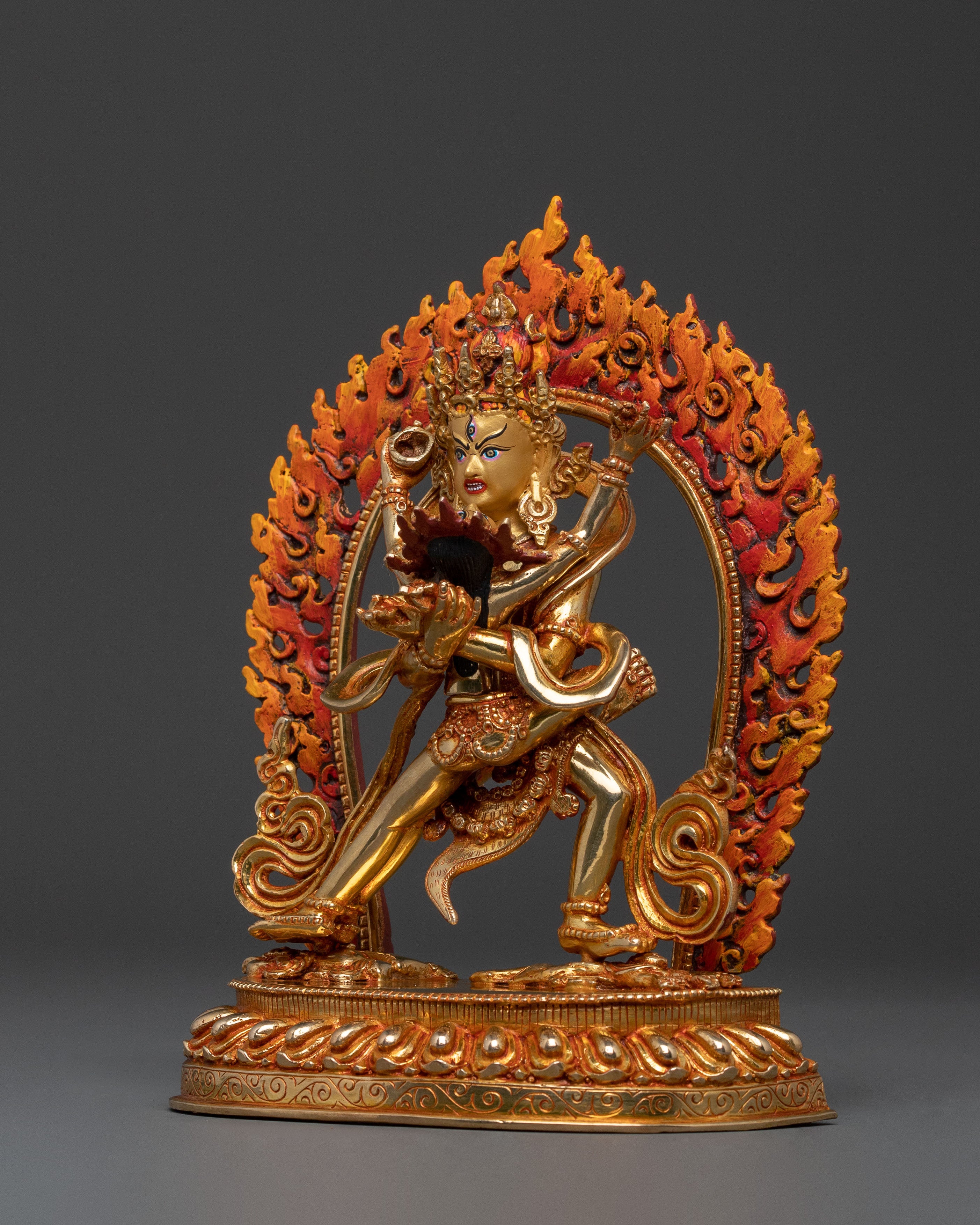 Chakrasamvara Sacred Golden Statue | Home Decor