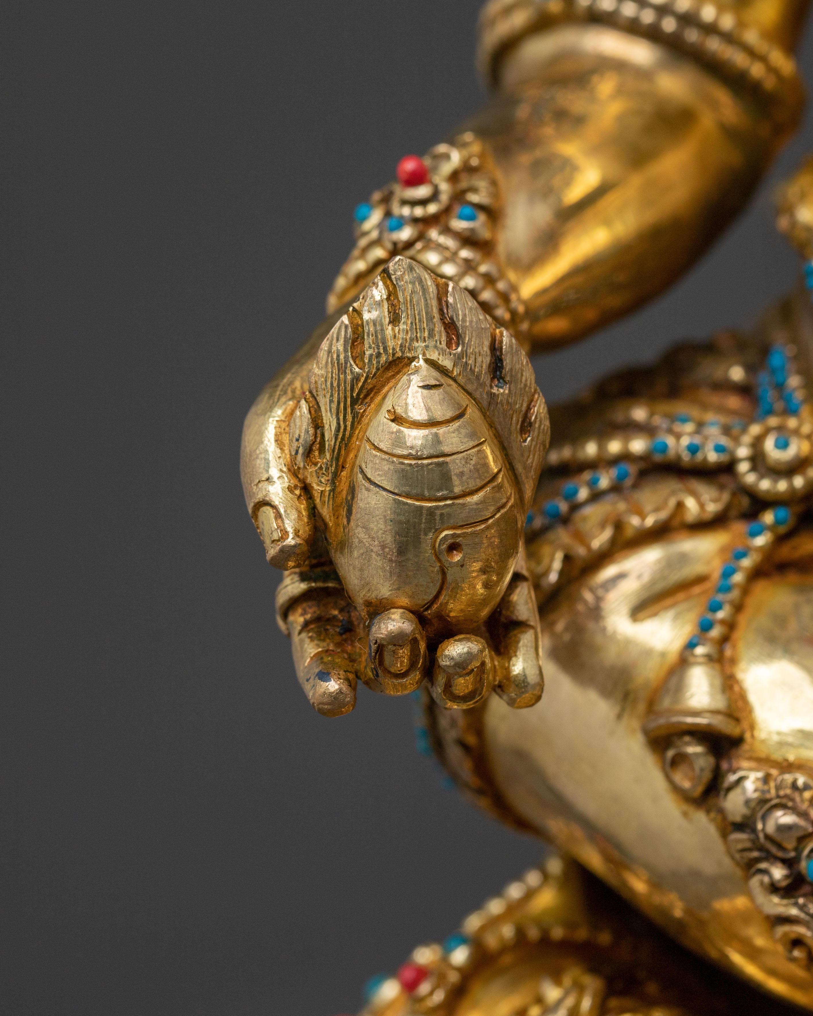 Dzambhala Spiritual Wealth Statue | Buddhist God of Prosperity Sculpture