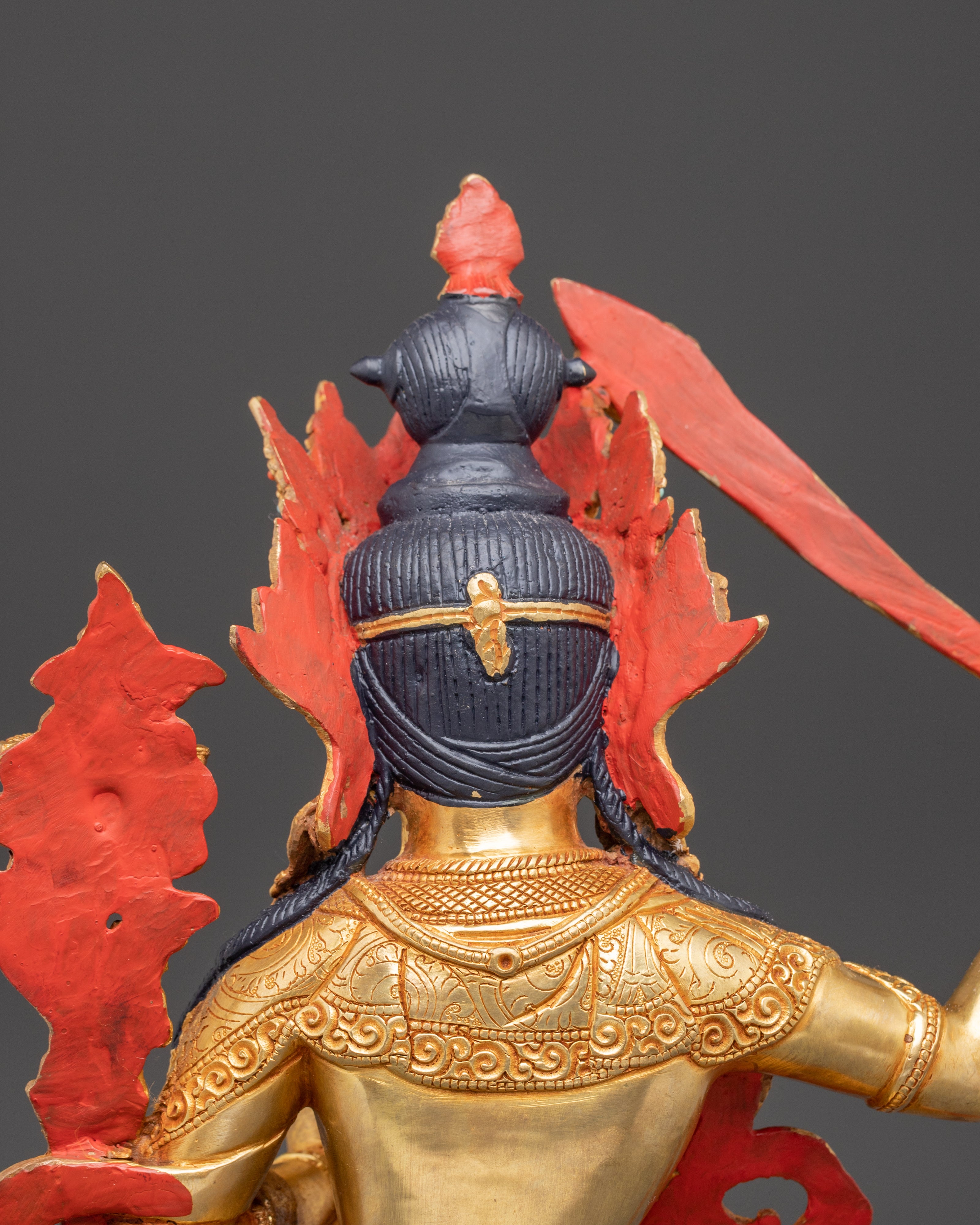 Manjushri Statue: The Flaming Sword | Buddhist Wisdom Idol