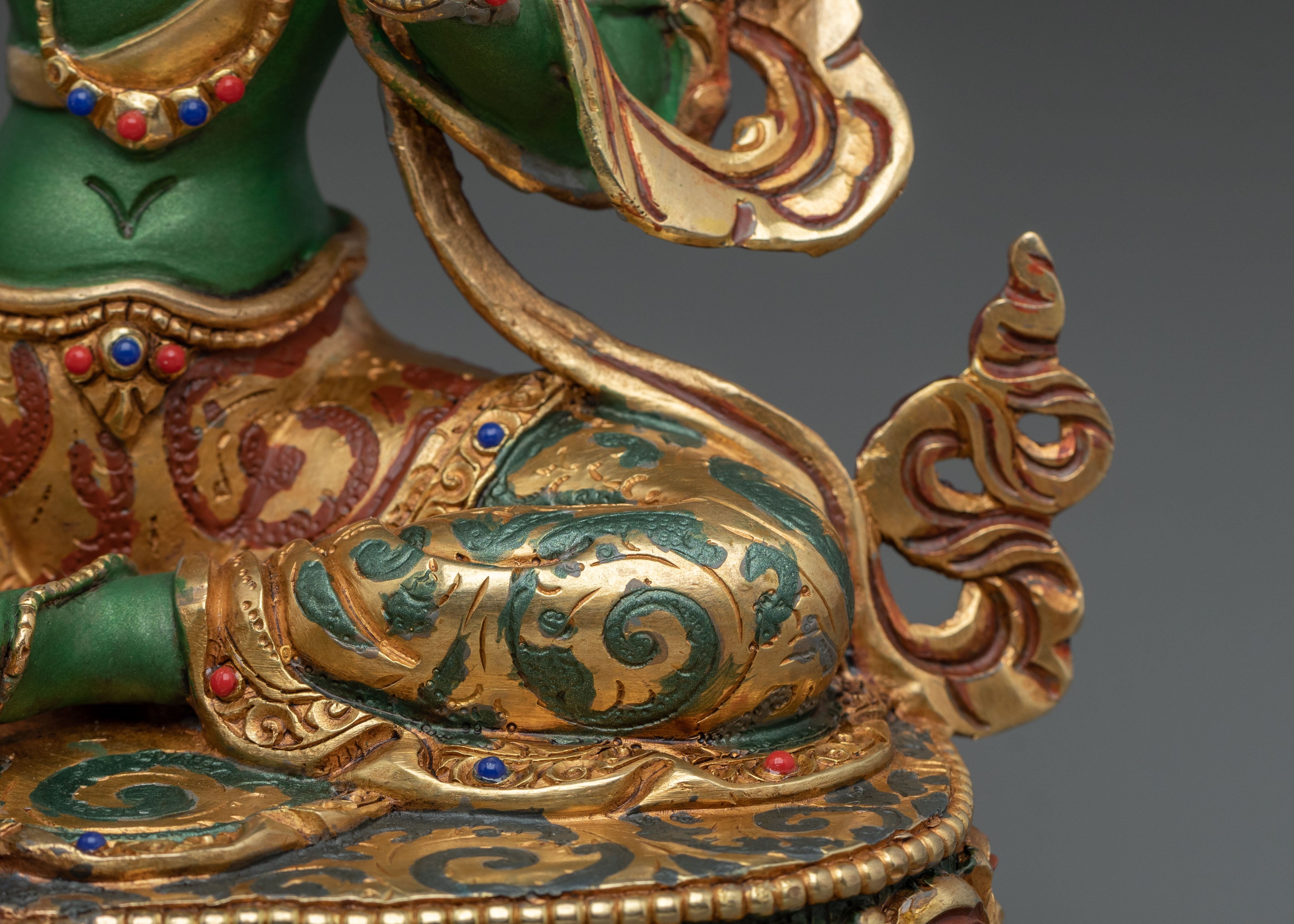 Green Tara Altar Decor Statue: Protector of Compassionate Action