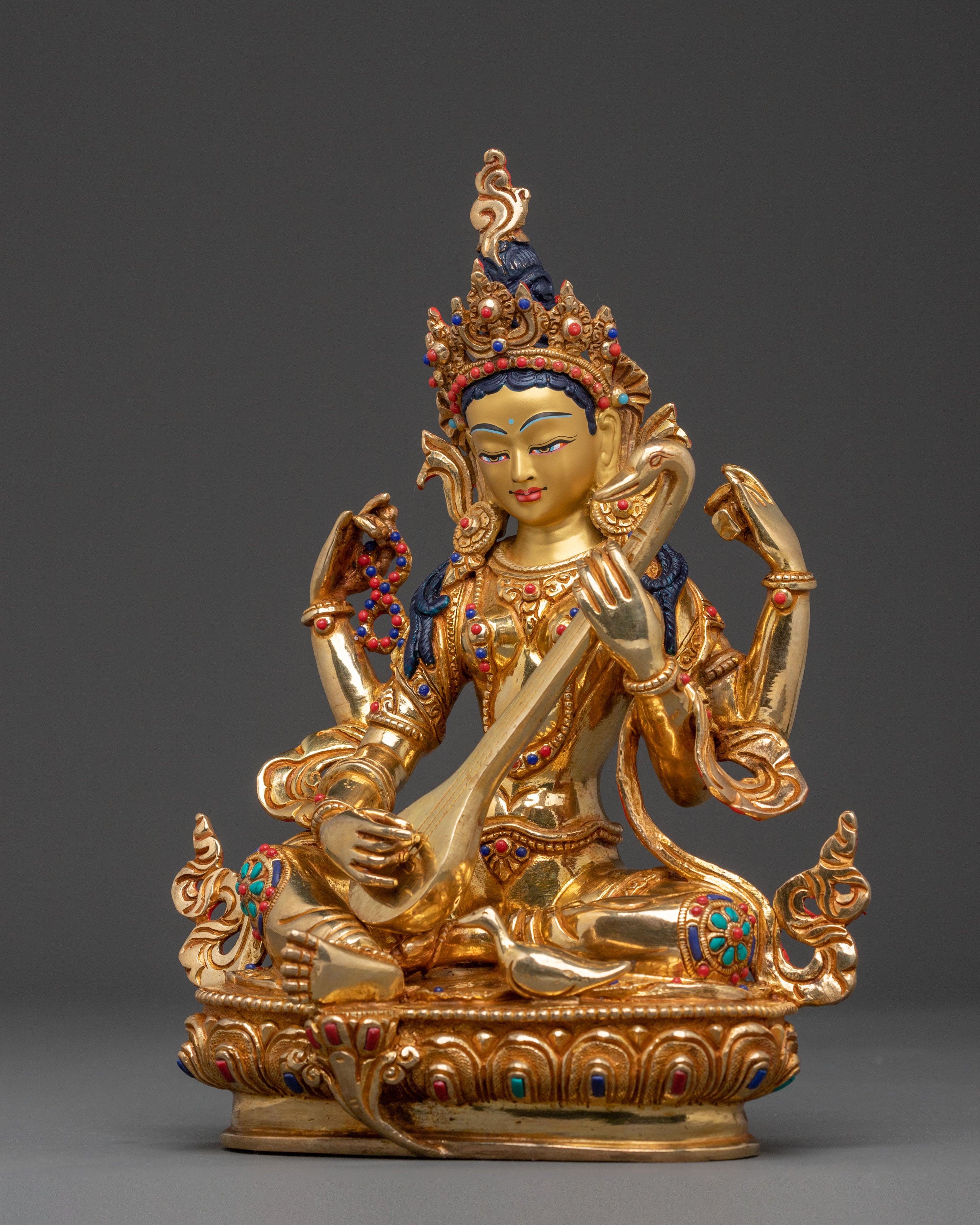 Devi Saraswati Statue | Spiritual Figurine
