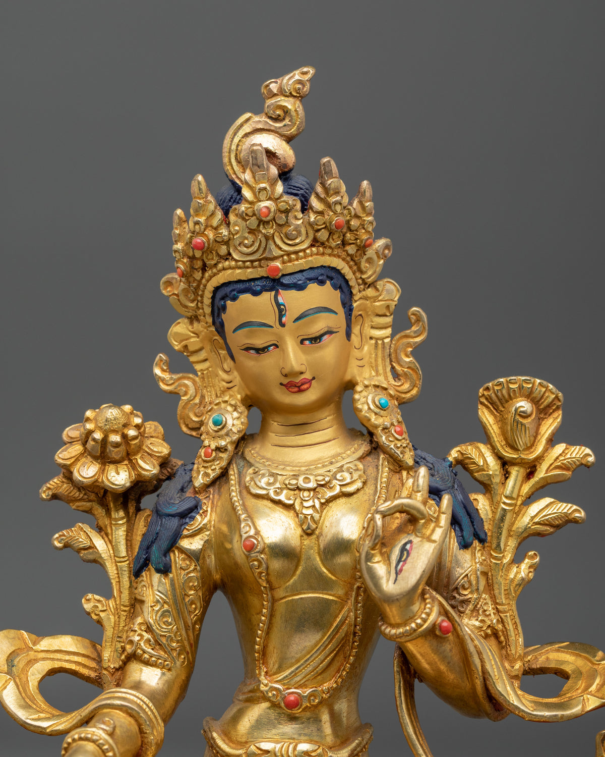 White Tara Compassionate Goddess Statue | Buddhist Altar Figure