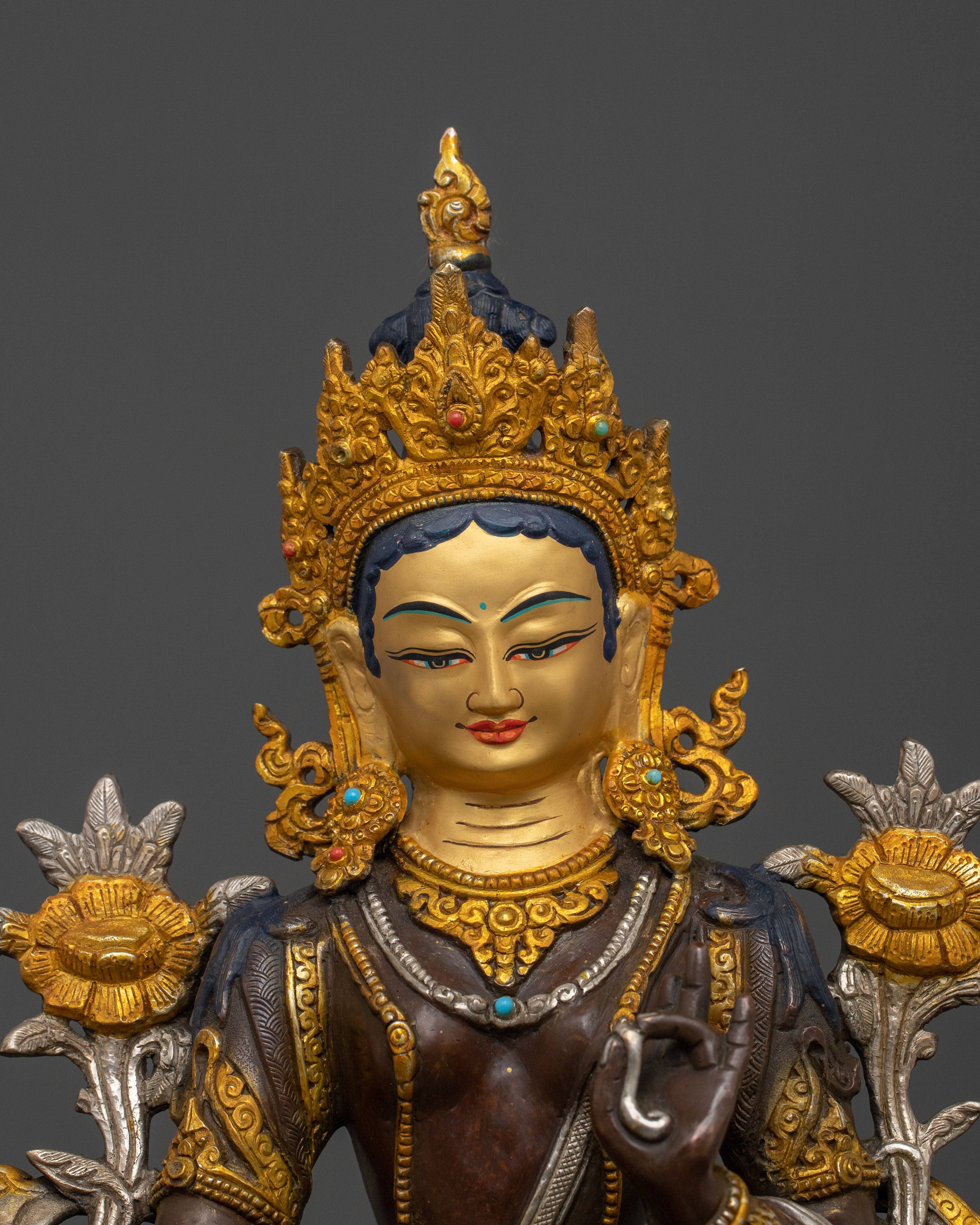 Himalayan Green Tara Statue | Tibetan Protector