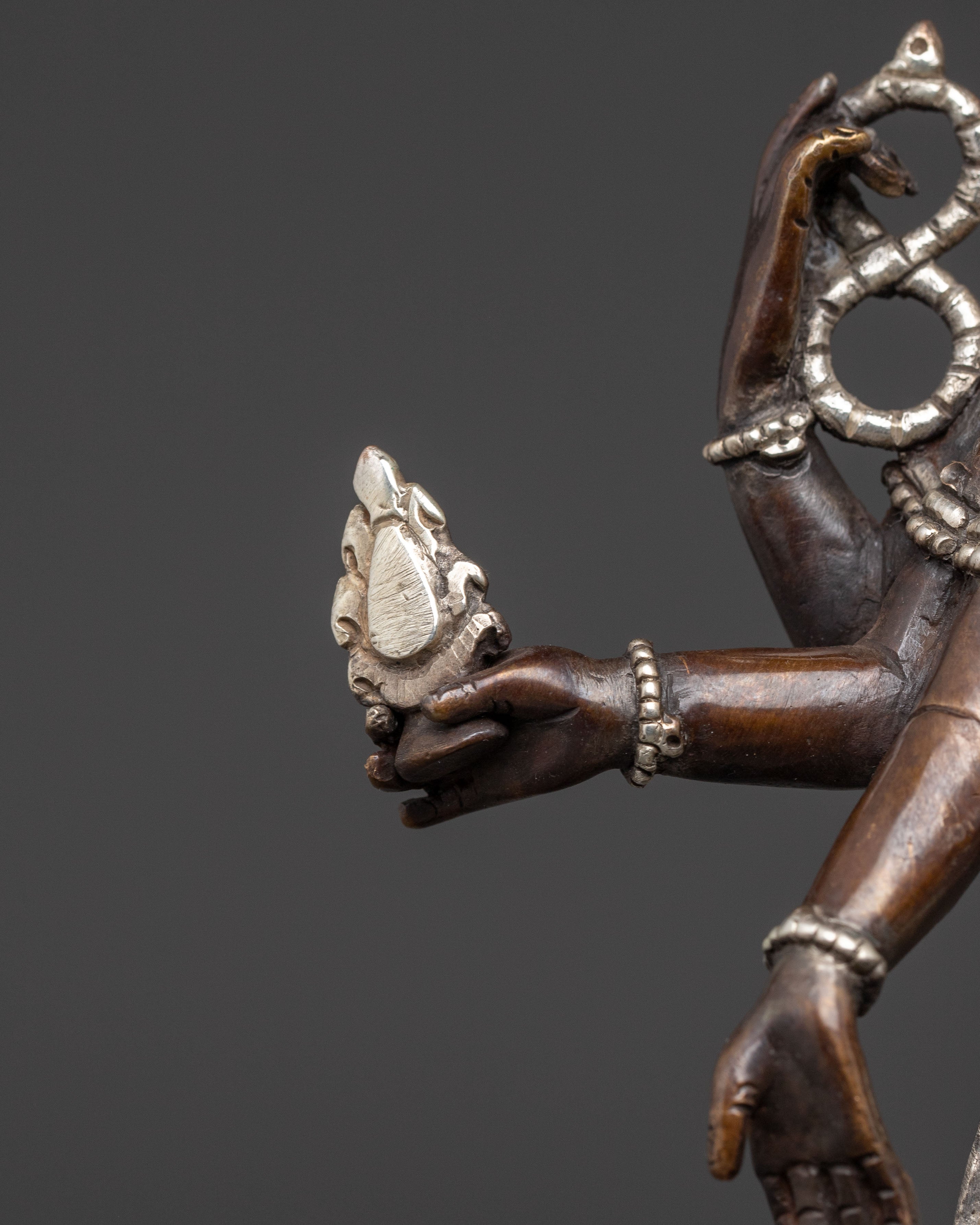 Traditional Oxidized Copper Body Statue of Lokeshwor | Lord of Compassion