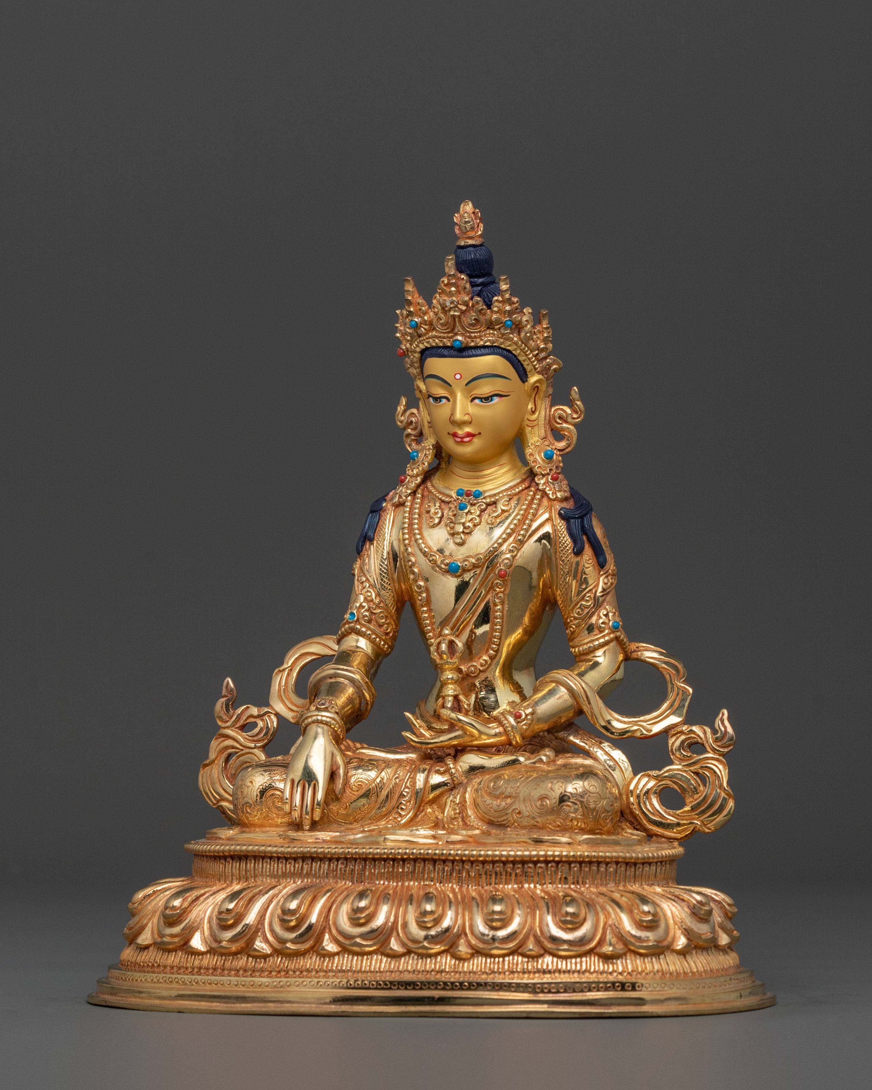 Mitrugpa Vajrayana Practice Statue in Radiant 24K Gold