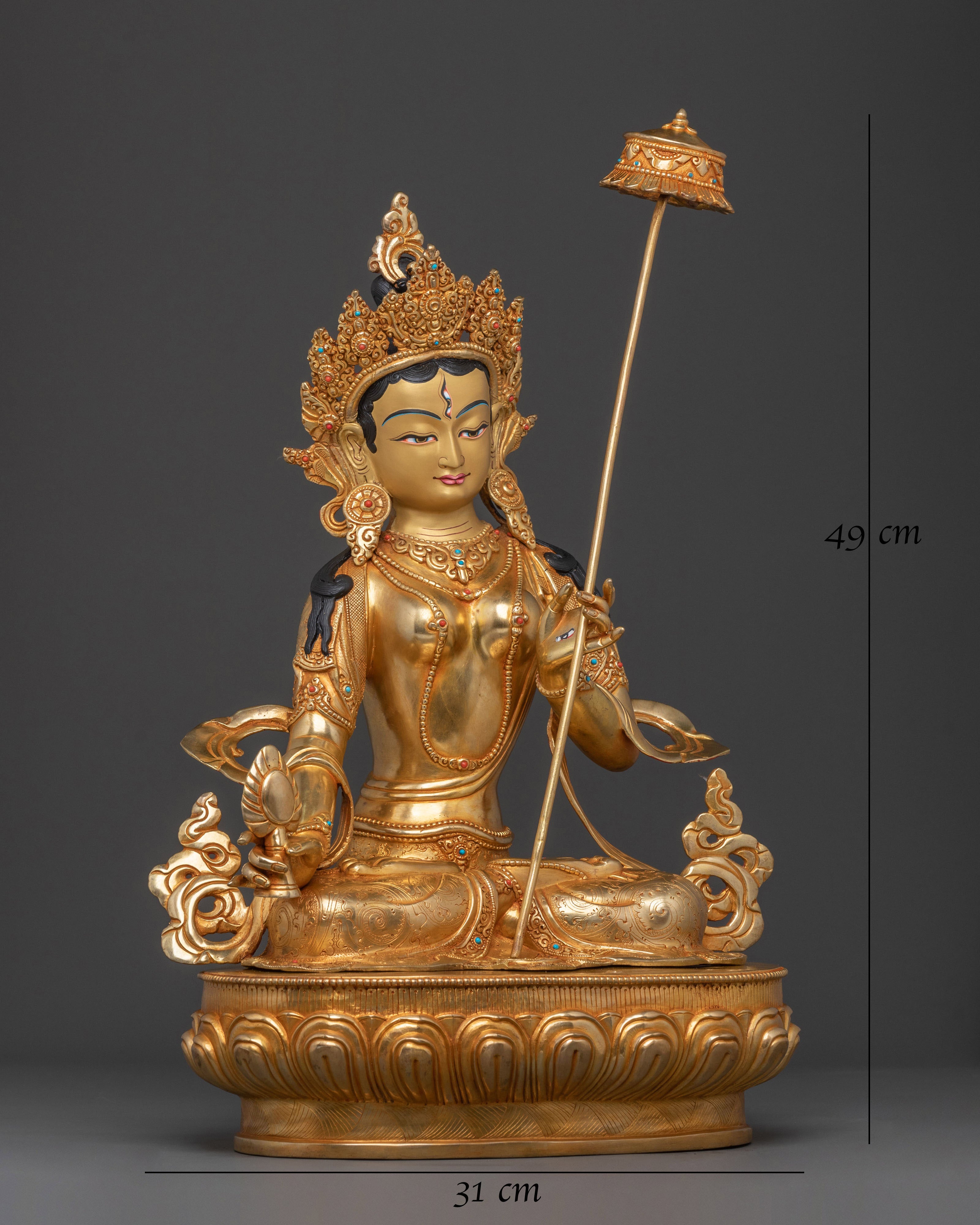 Dukar Sacred Statue | White Umbrella Goddess of Protection