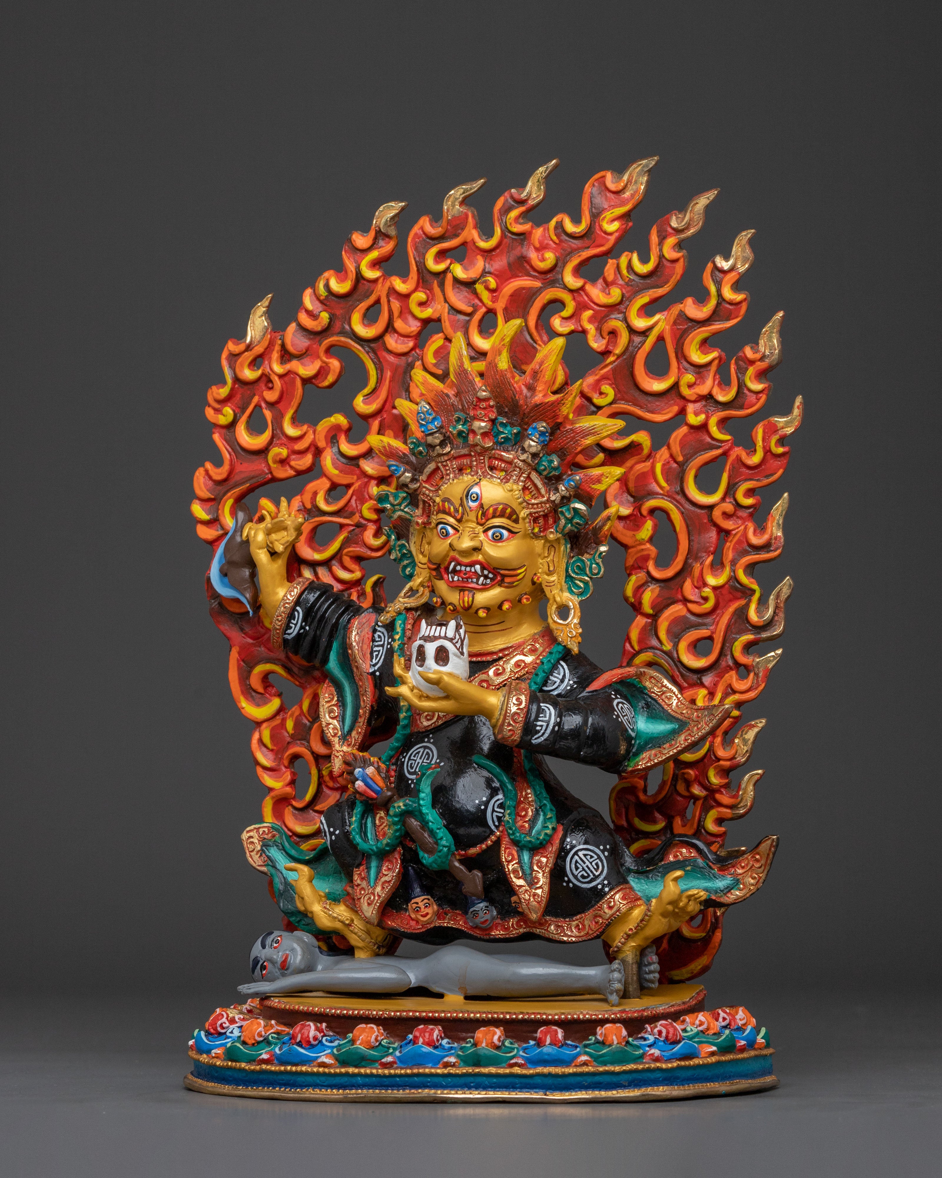 Sacred Mahakala Bernakchen Sculpture