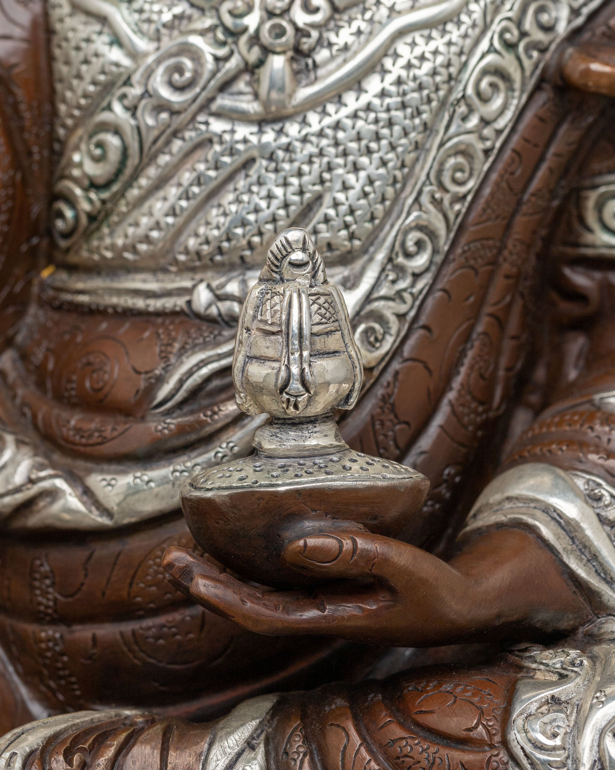 Handcrafted Guru Rinpoche Statue | Altar Decor