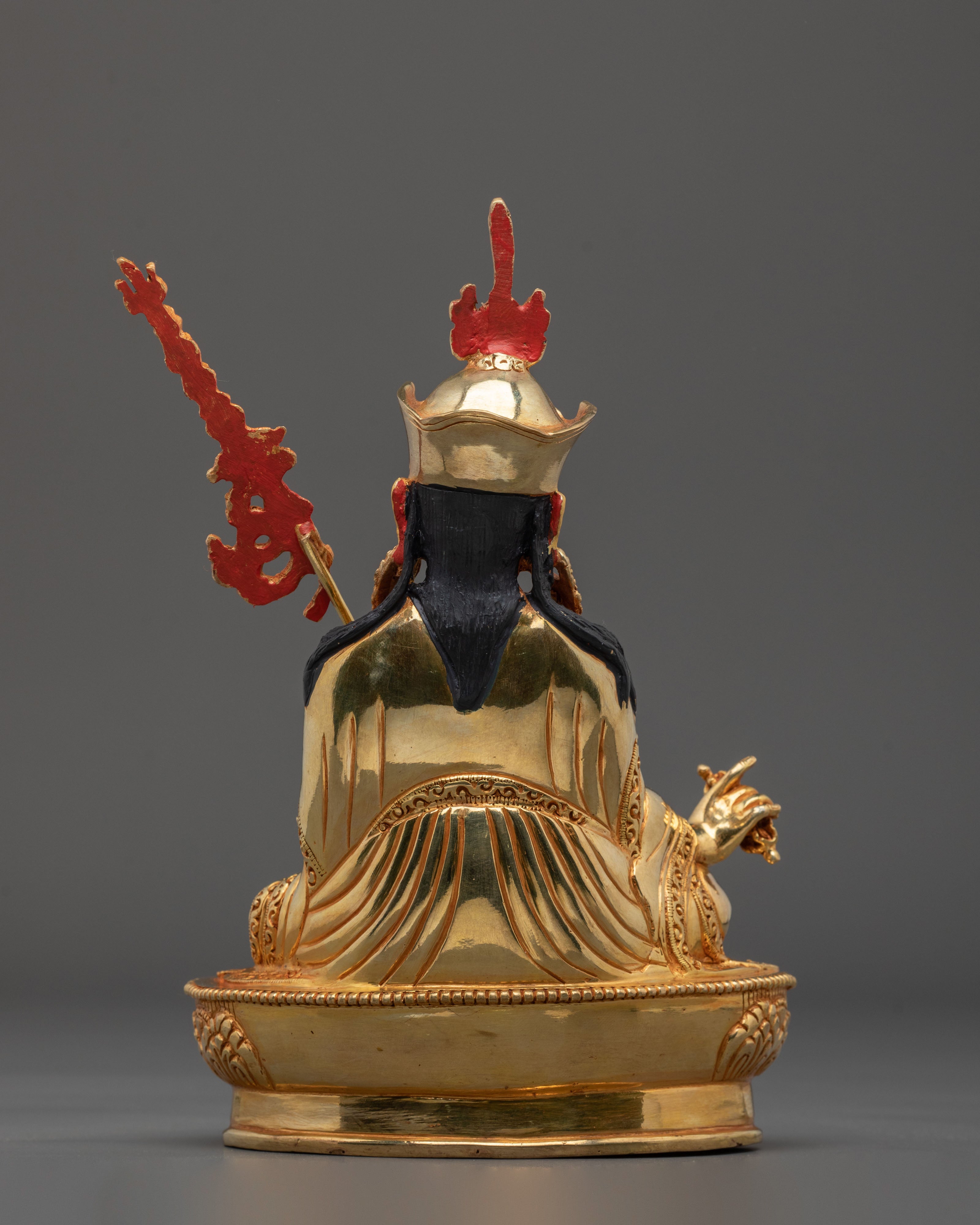 Guru Rinpoche Statue | 24K Gold Gilded Sculpture