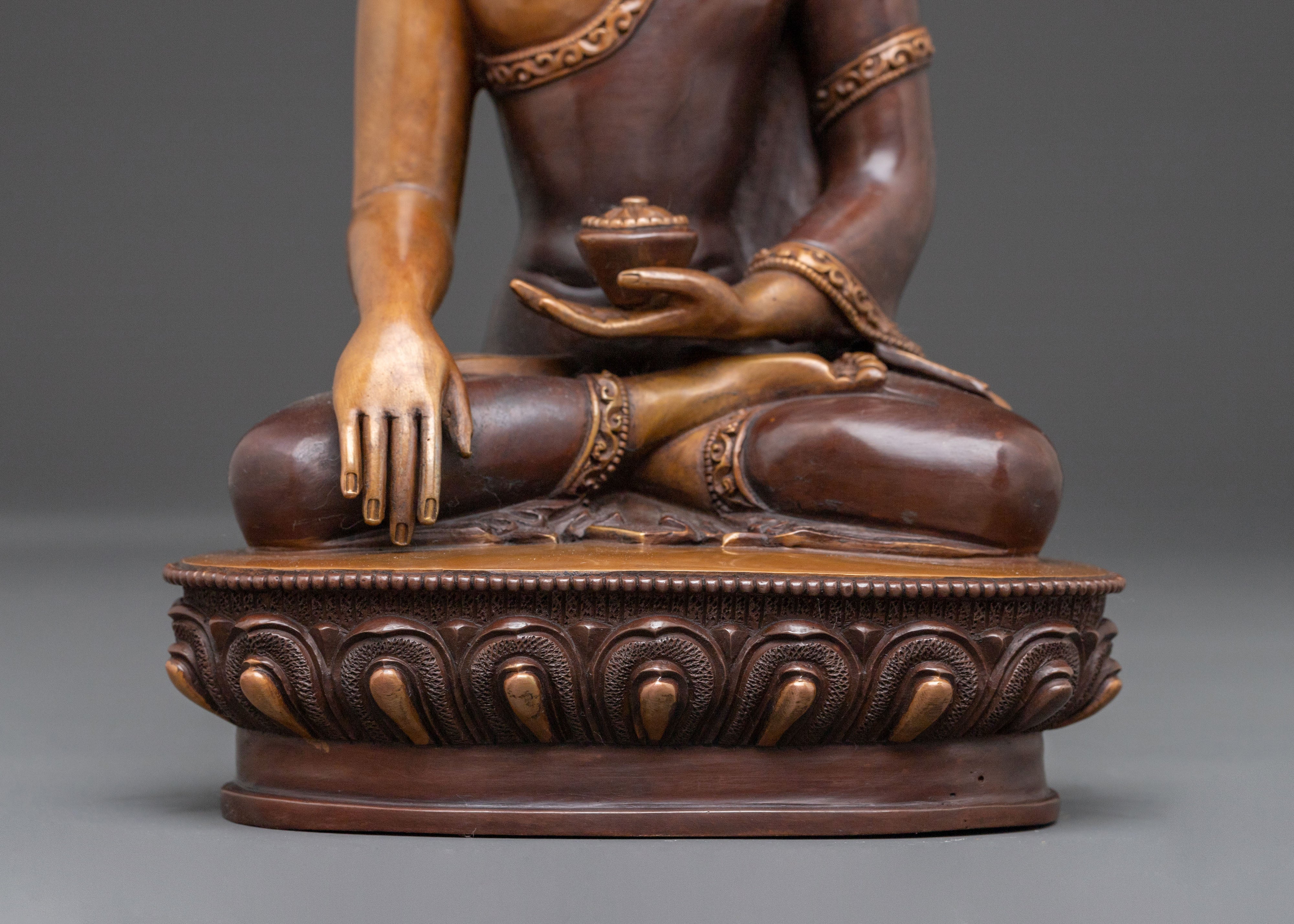 Sacred Shakyamuni Buddha Meditation Statue | Oxidized Copper Statue
