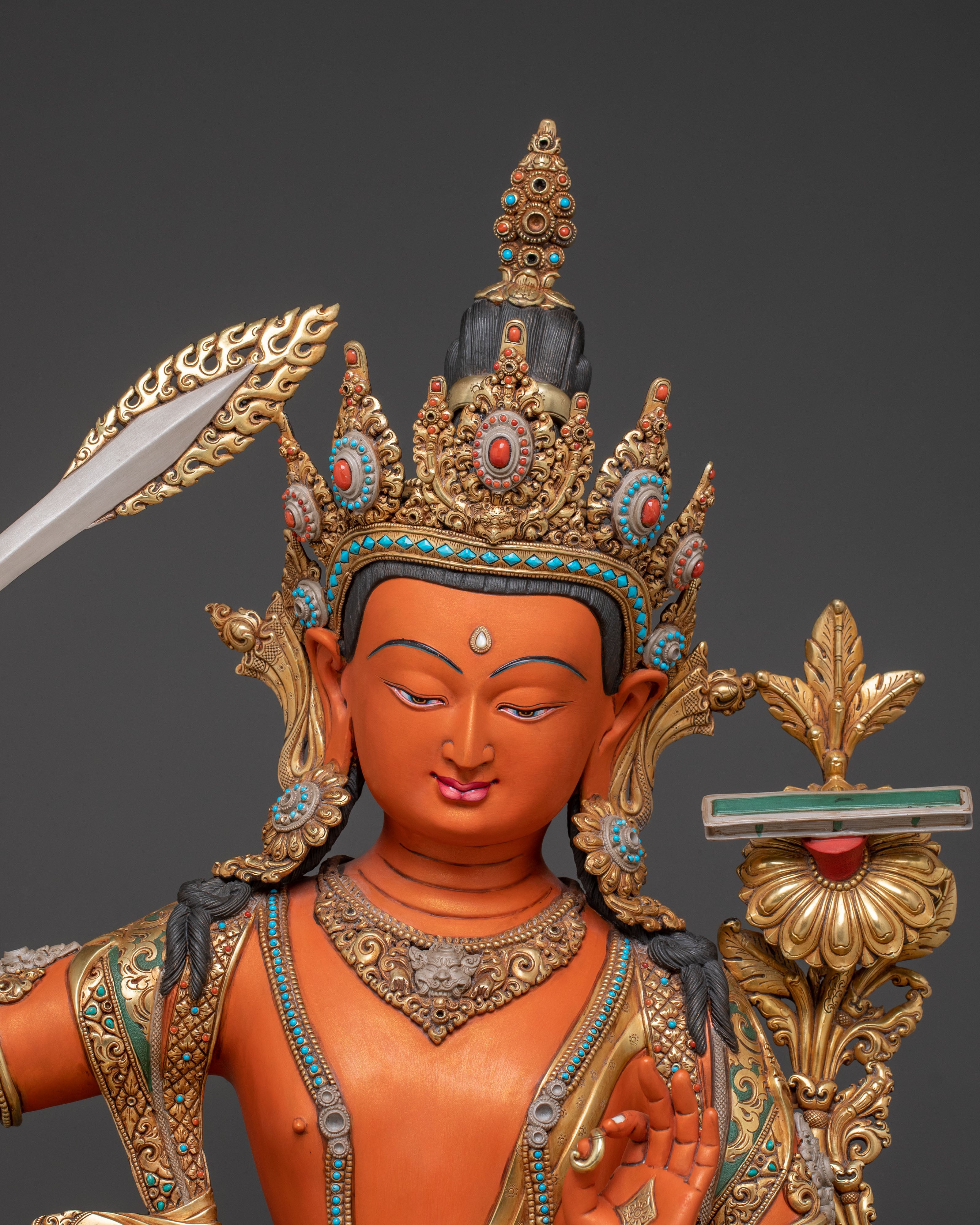 Manjushri Awakening Statue | Bodhisattva of Wisdom and Knowledge