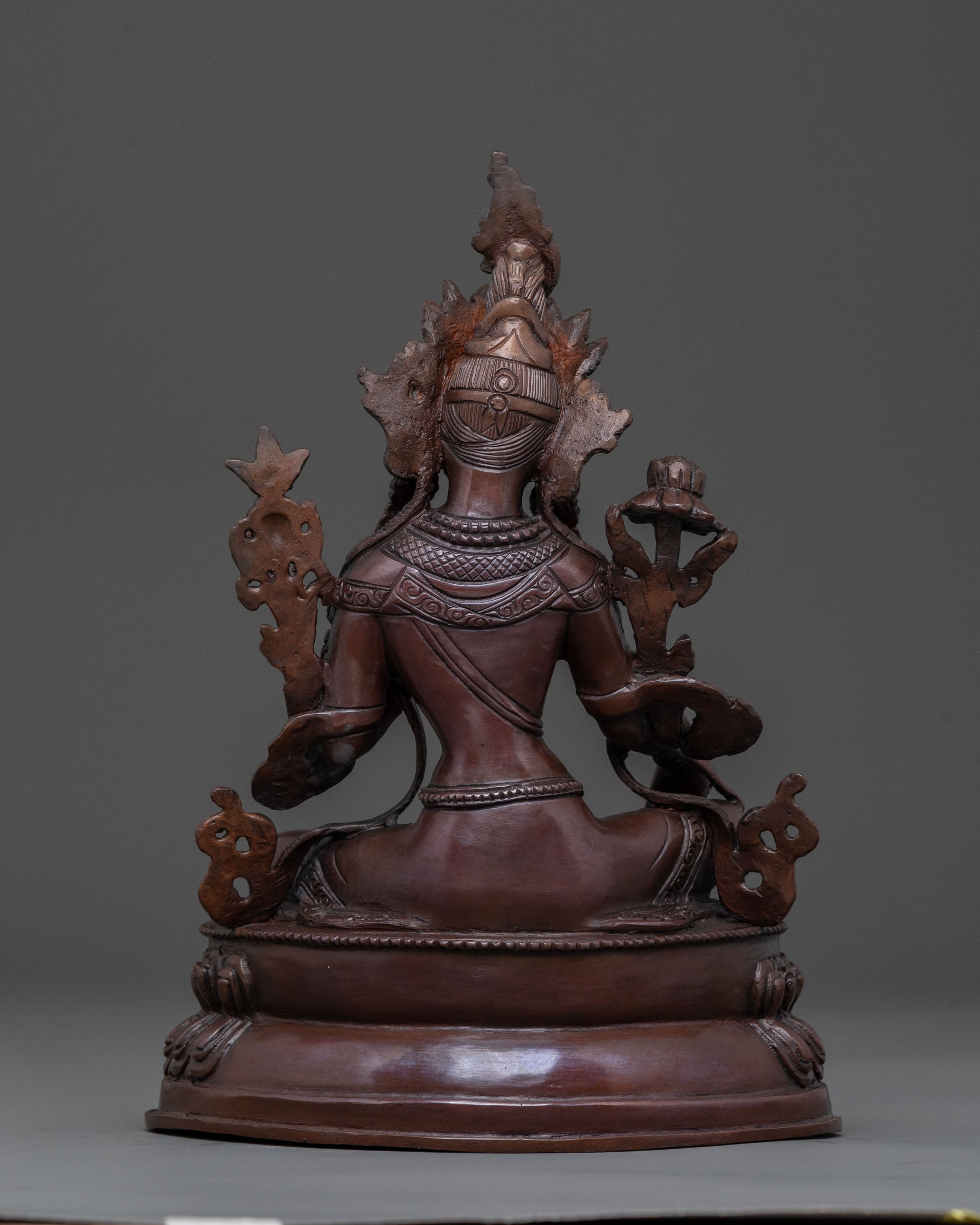 Protector Figurine: Green Tara | Compassion & Healing Goddess