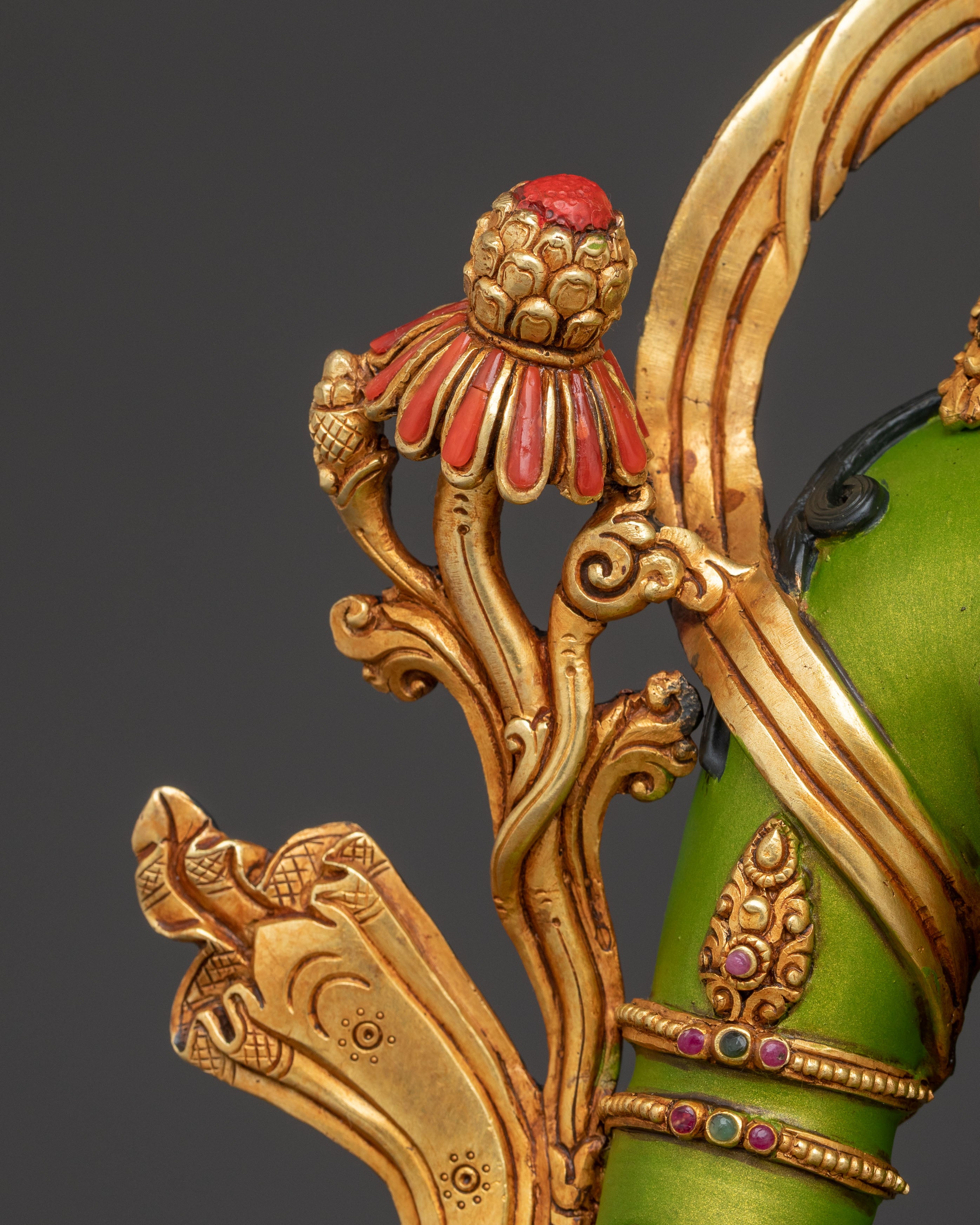 Green Tara Sculpture: Swift Protection