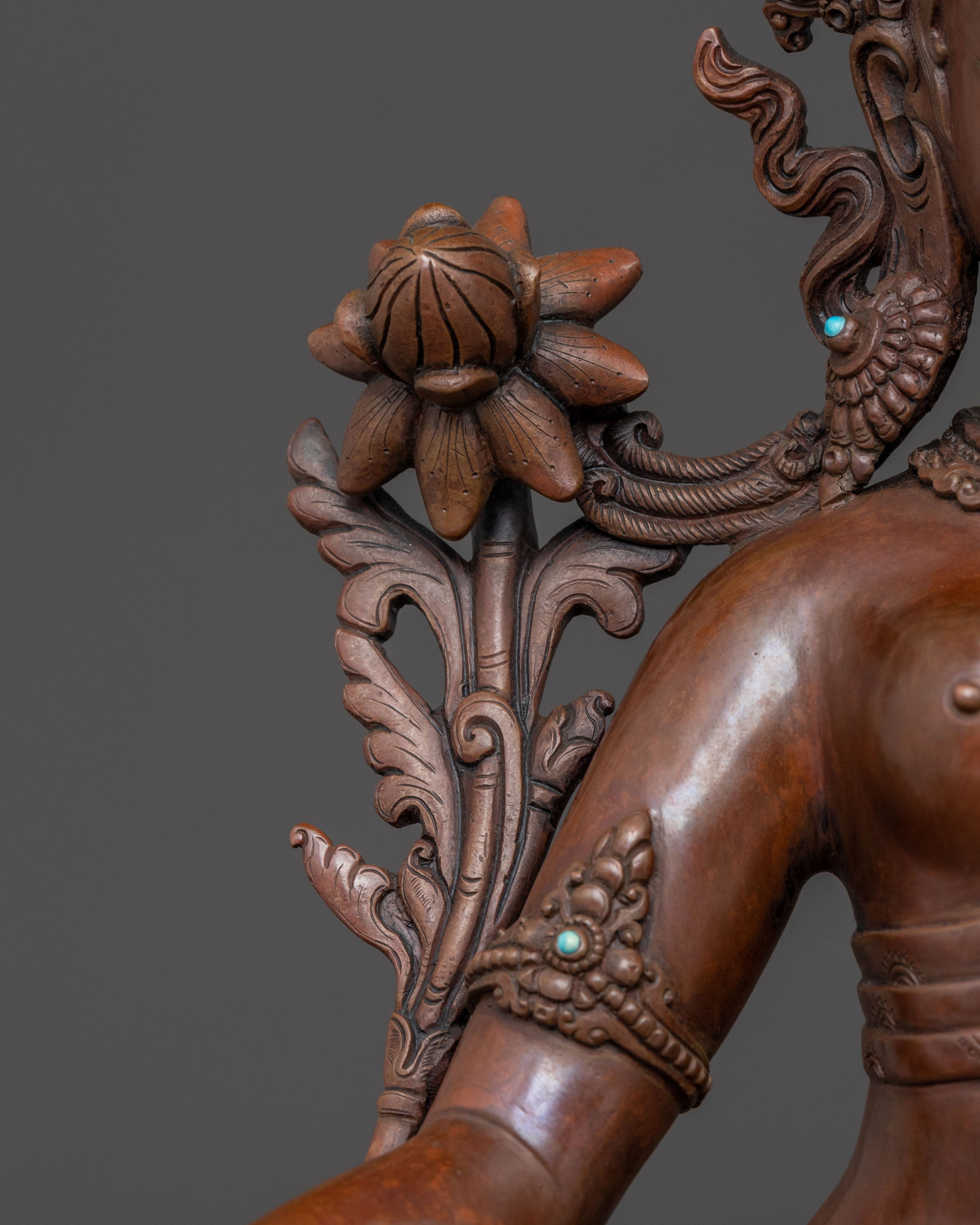 Green Tara Protection Statue | Meditation Decor