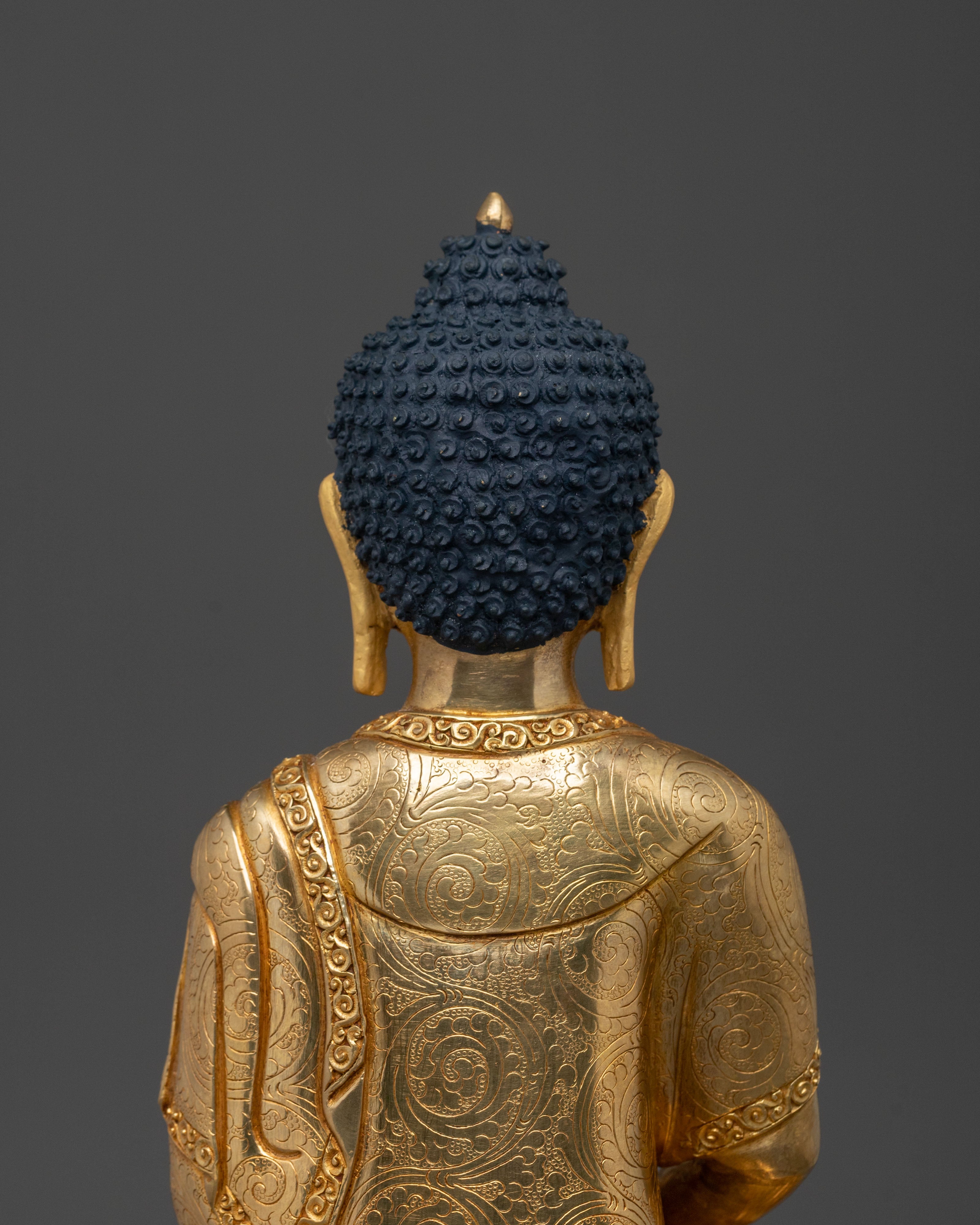 Amitabha Buddha Statue | 24K Gold Gilded Figurine