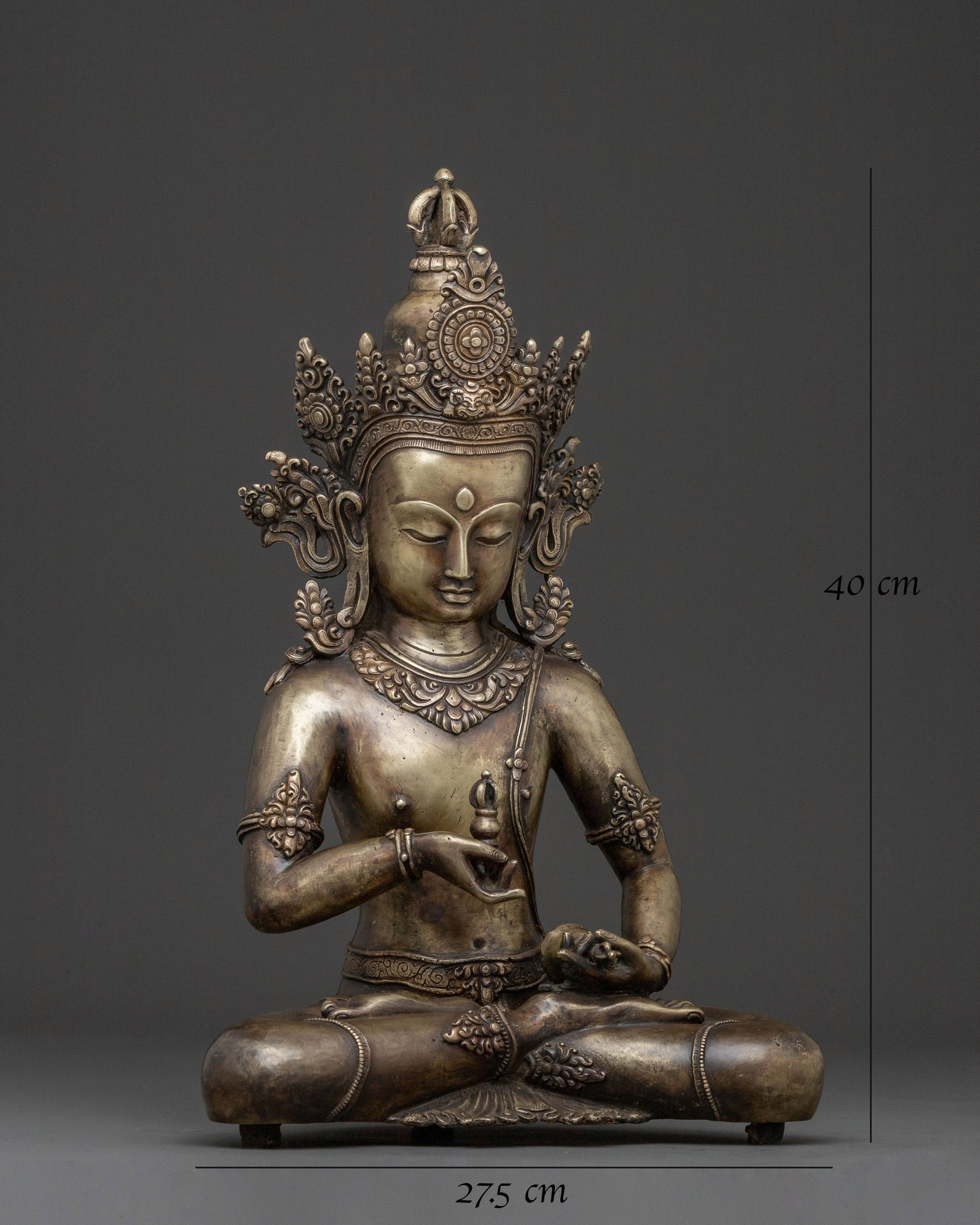 Vajrasattva Bronze Statue for Spiritual Space