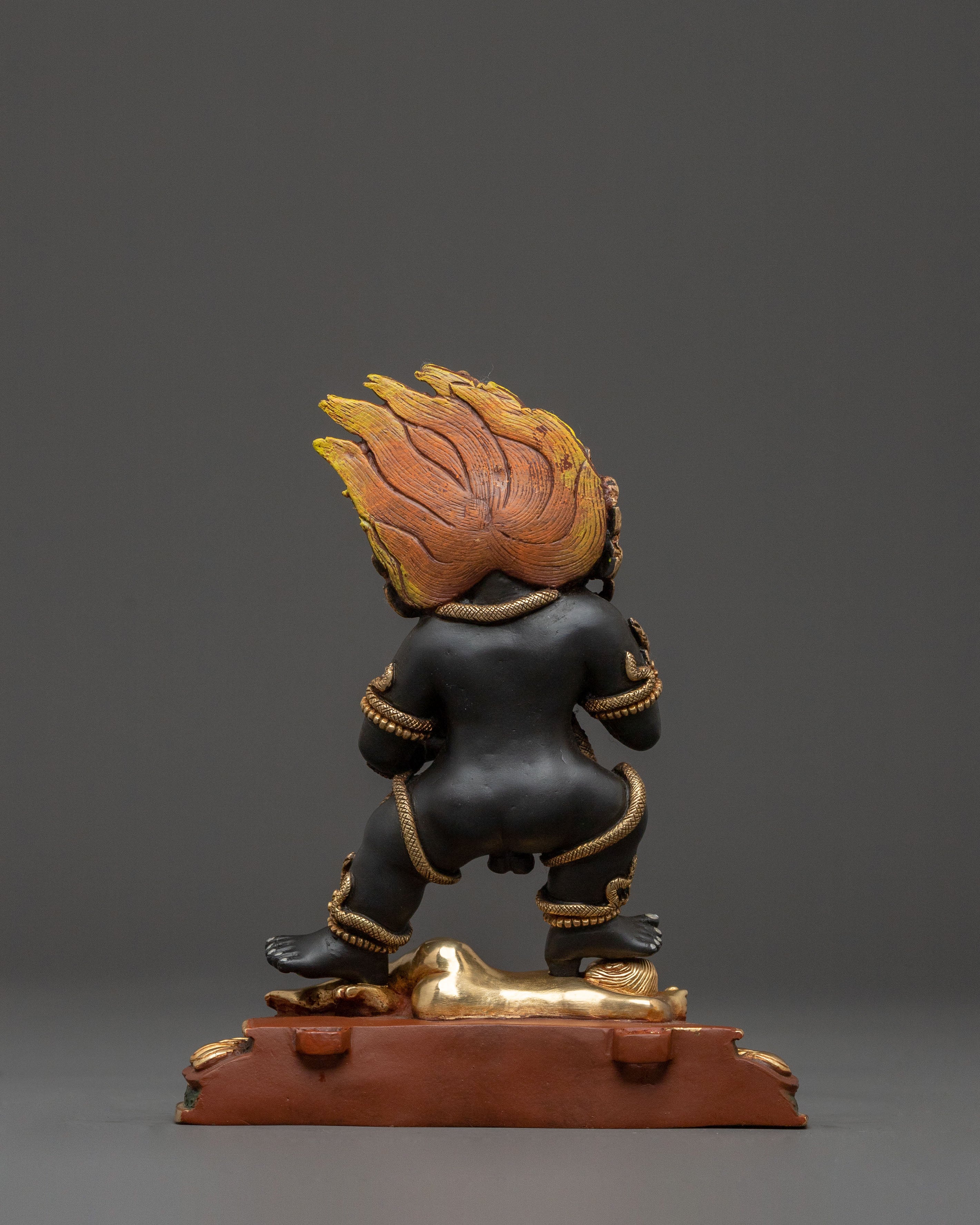 Black Dzambhala Statue | Sacred Wealth Deity