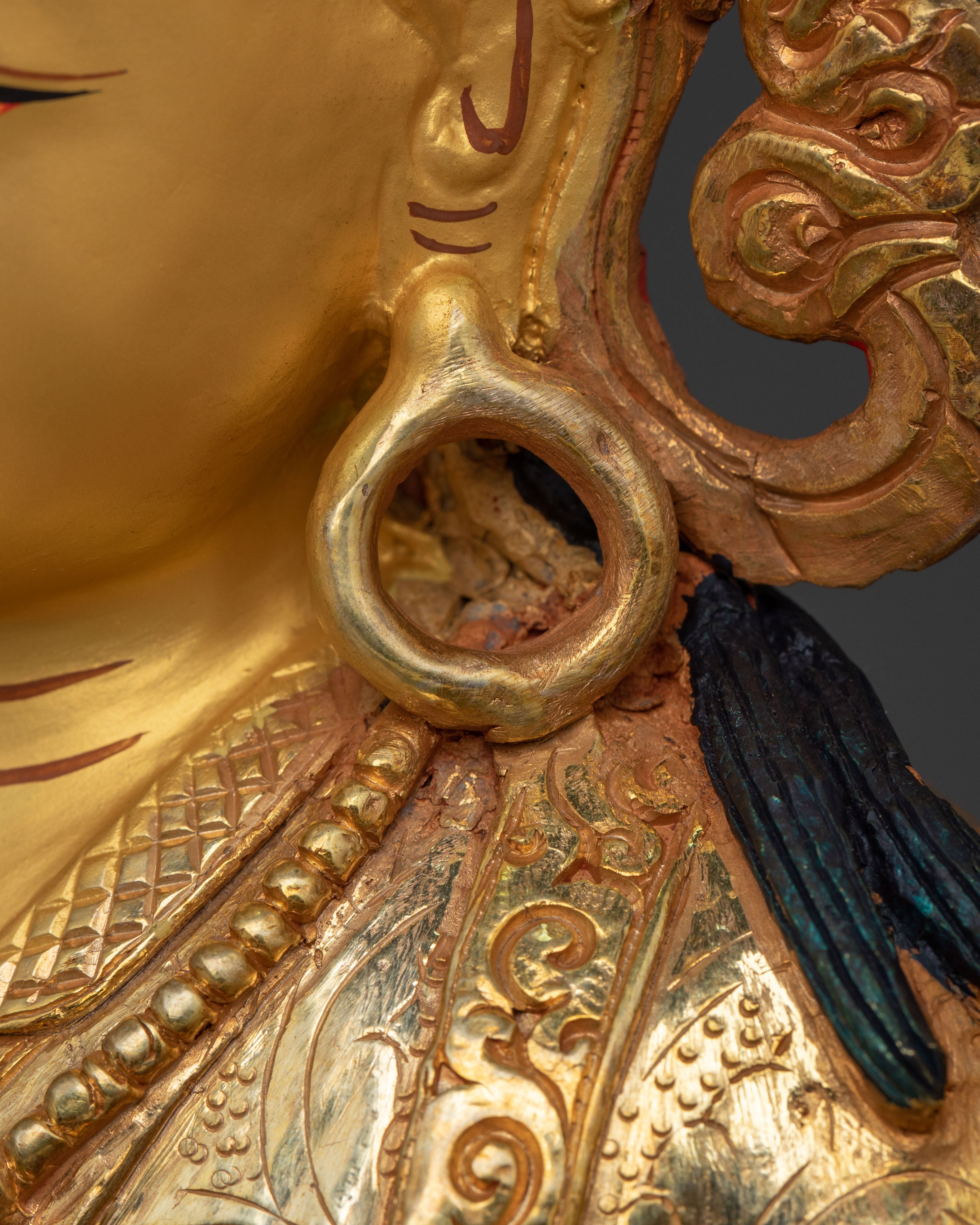 Trisong Detsen Statue | Tibetan Dharma King Sacred Sculpture