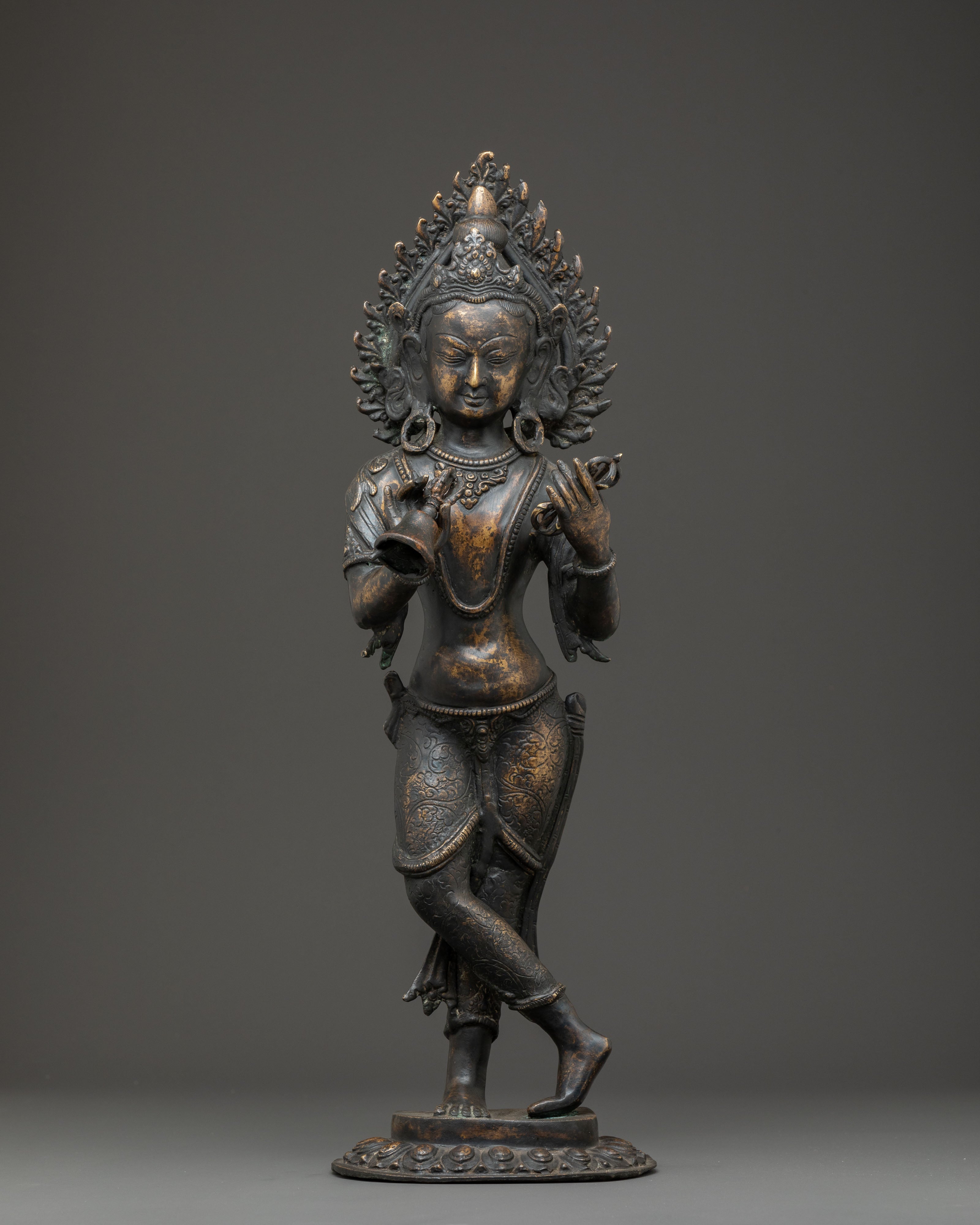 Handmade Copper Statue of Standing Vajrasattva