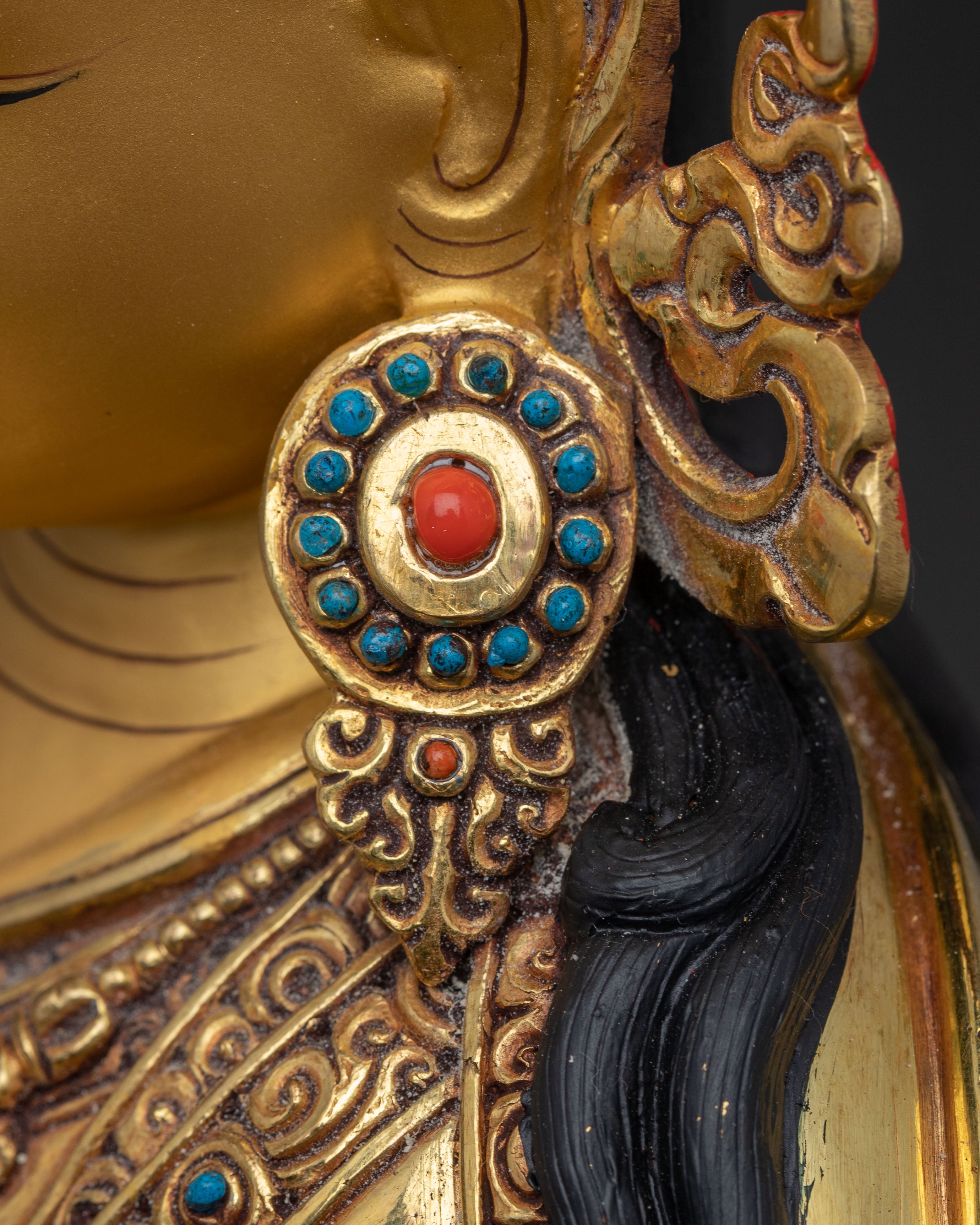 Handcrafted Radiant Statue of Guru Padmasambhava | Lotus-Born Master