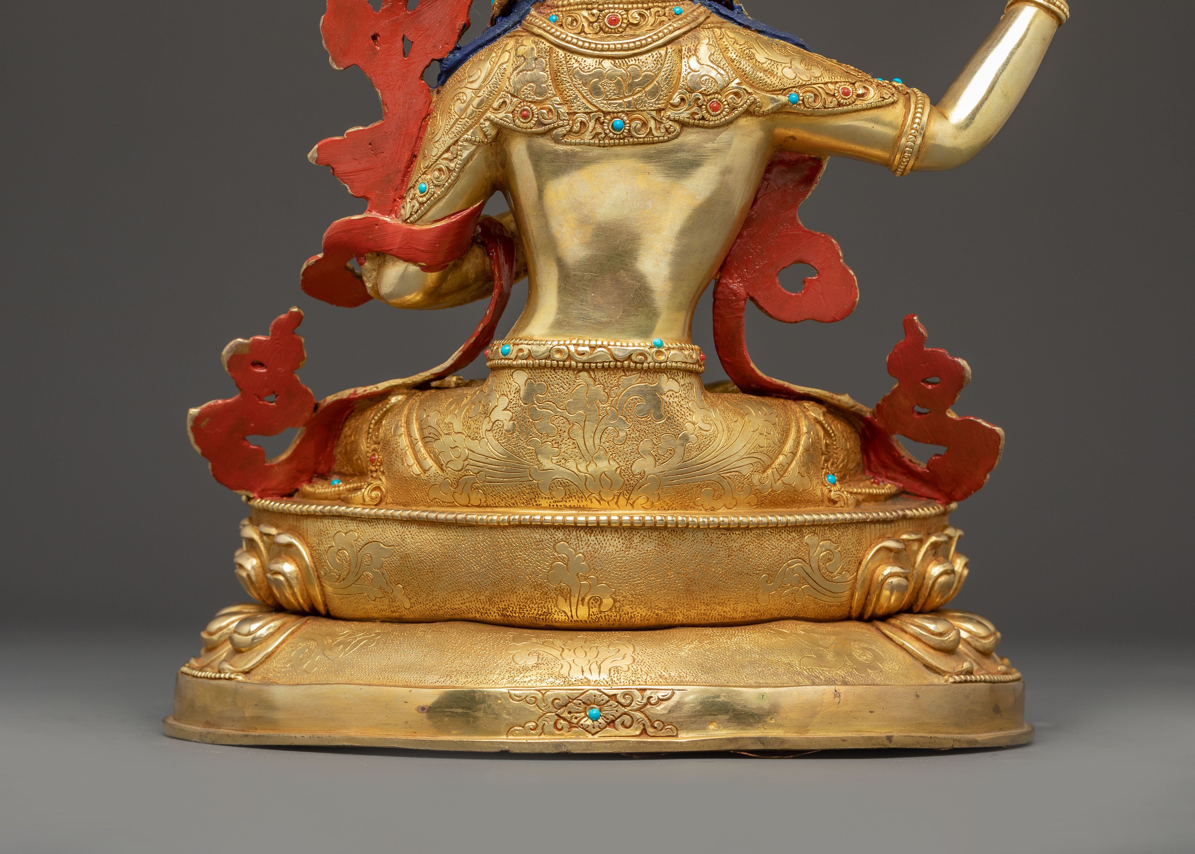 Handmade Sculpture of Manjushri, the Wisdom Bodhisattva | Nepali Crafted Icon