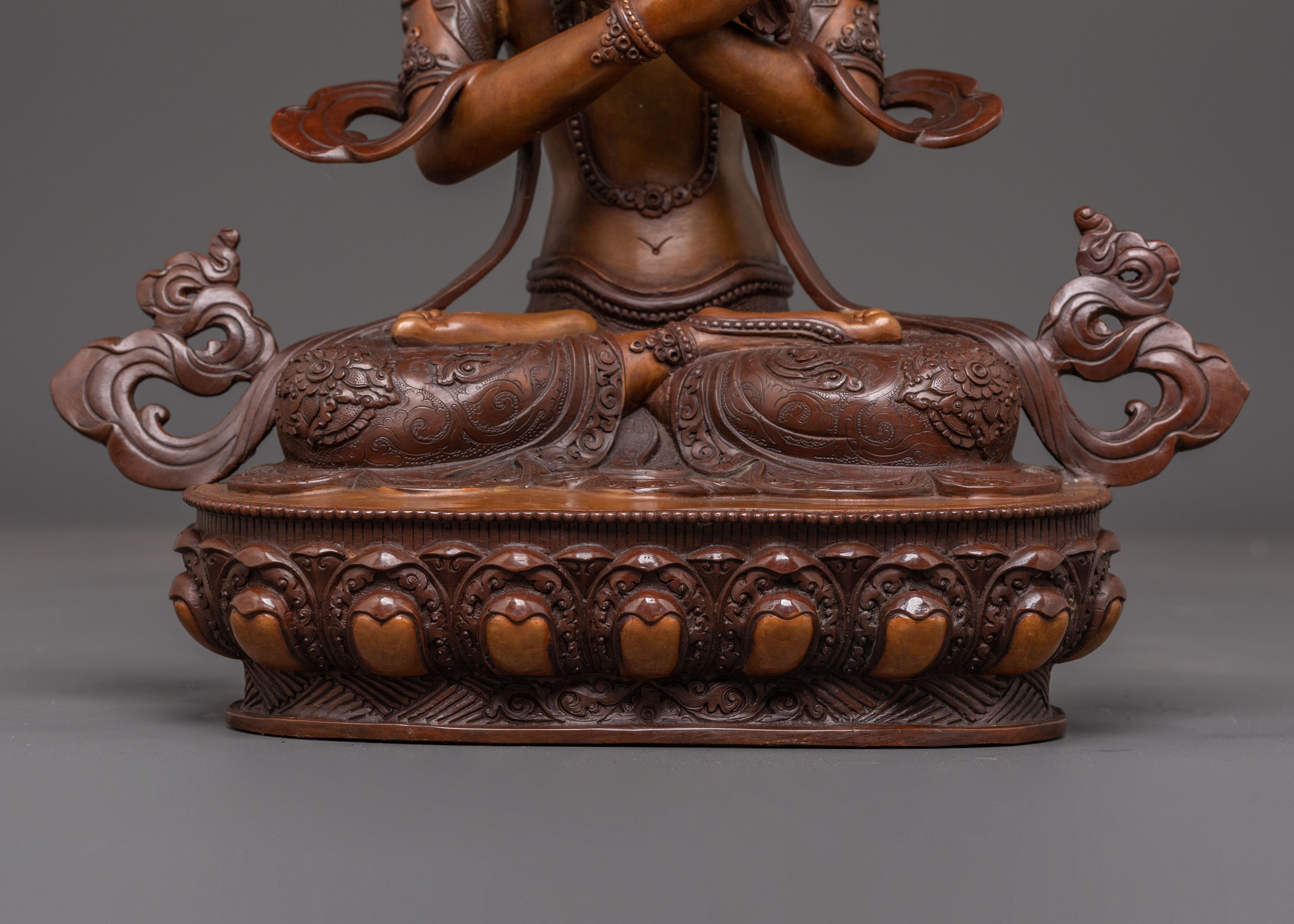 Enlightened Vajradhara Sculpture for Spiritual Enlightenment | Tantric Deity