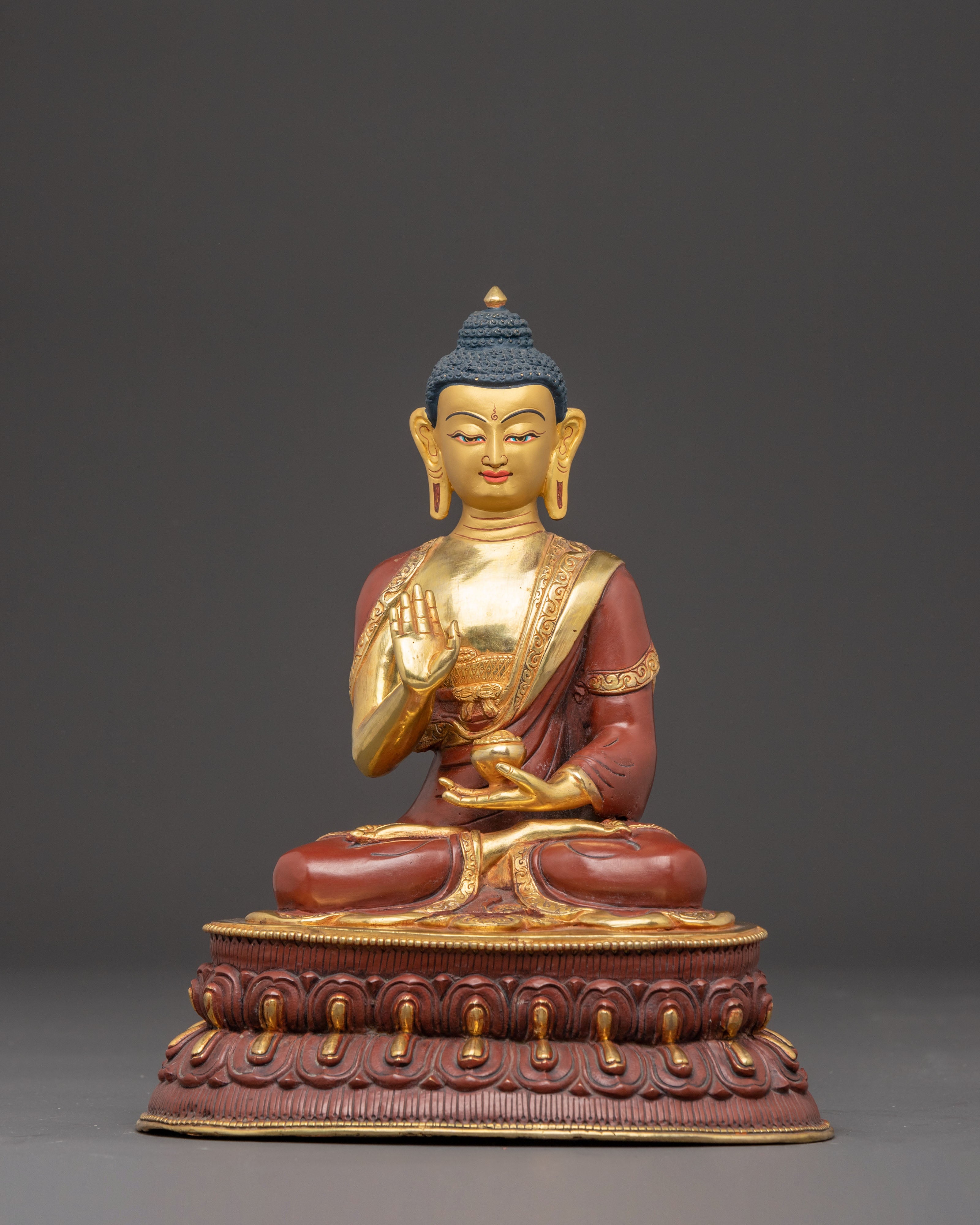 Handmade Amoghasiddhi Artwork | Symbol of Boundless Wisdom