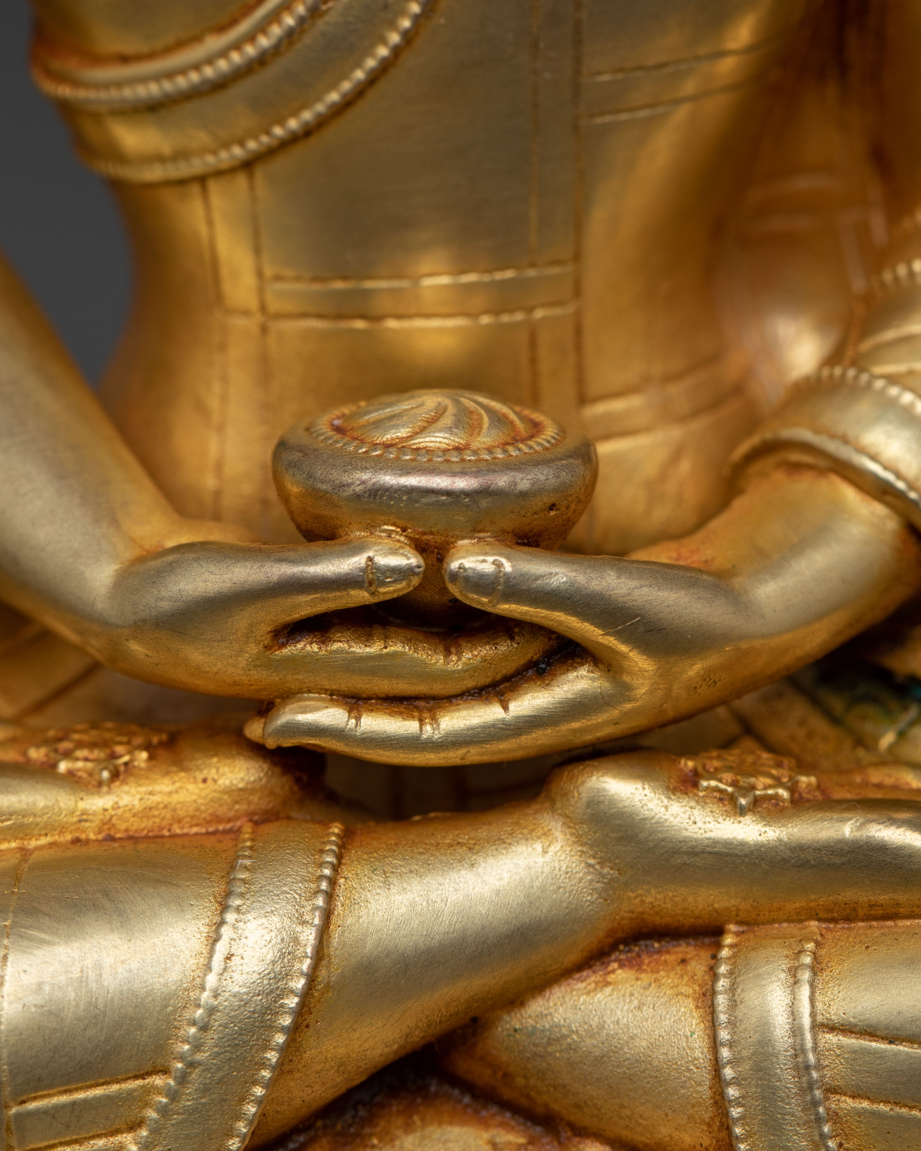 Golden Statue of Pure Land Buddha Amitabha | Ruler of the Pure Land