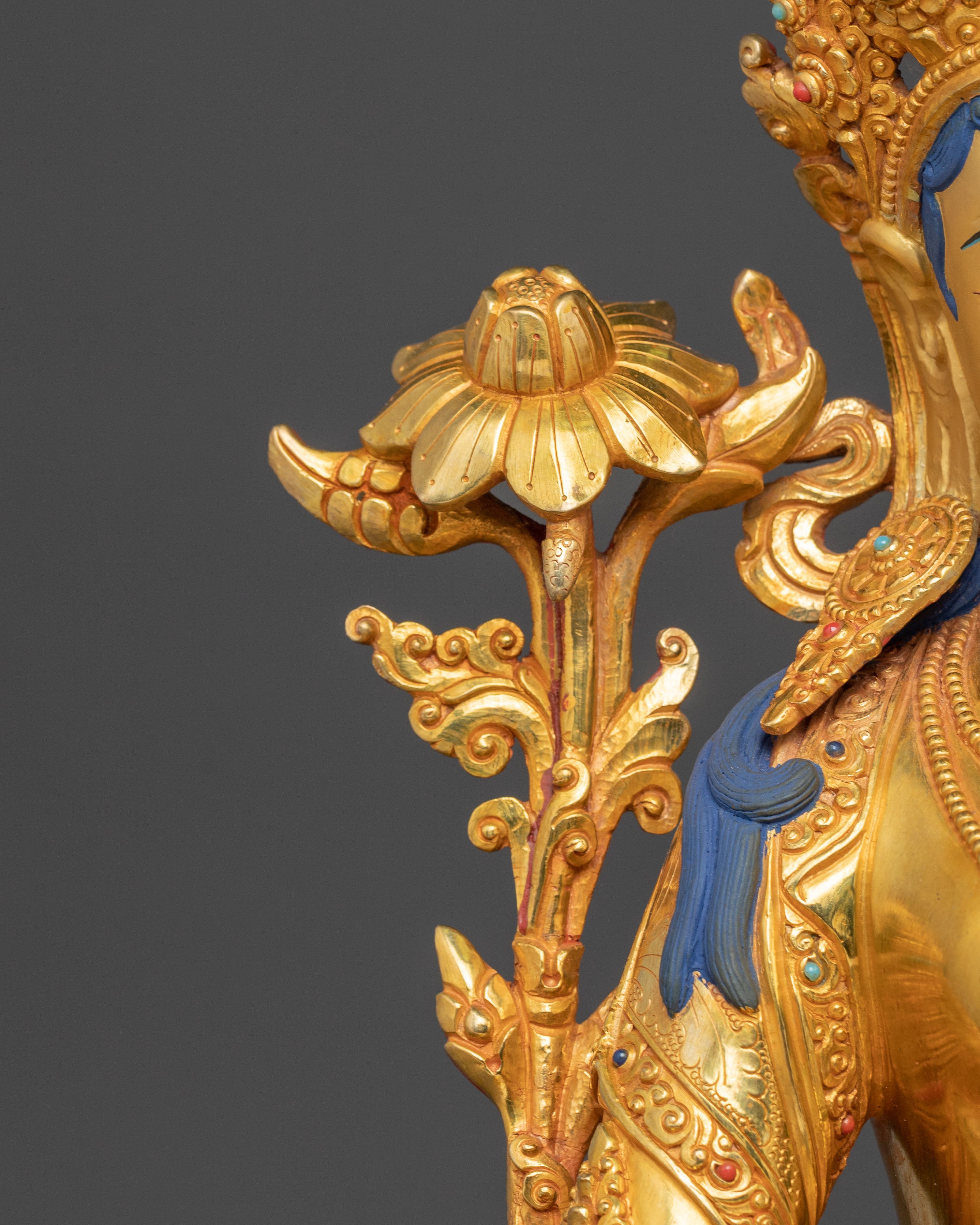 Handcrafted Shyama Tara Golden Statue | Mother of All Buddhas