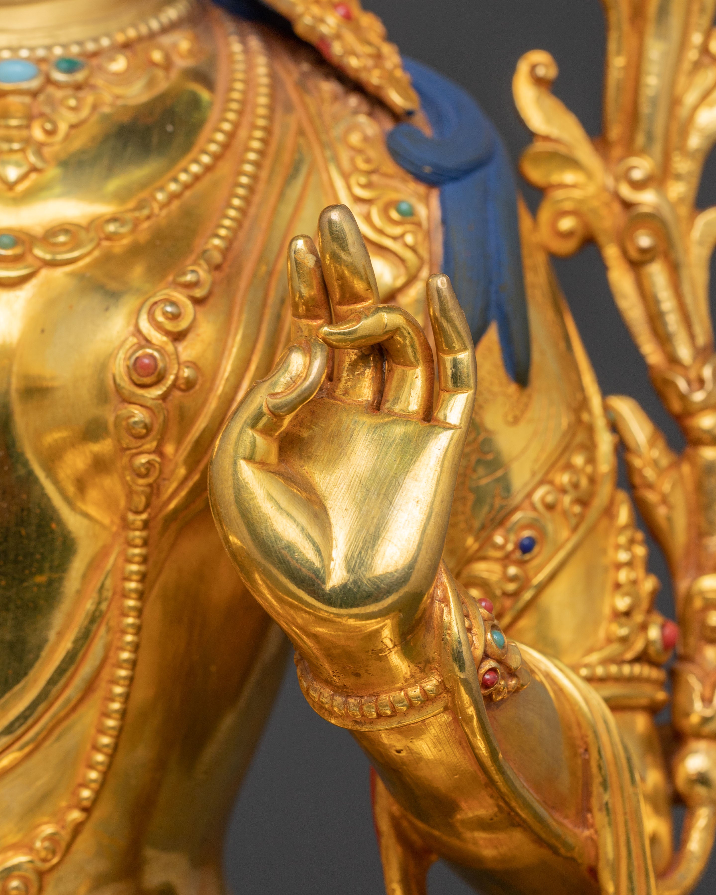 Handcrafted Shyama Tara Golden Statue | Mother of All Buddhas