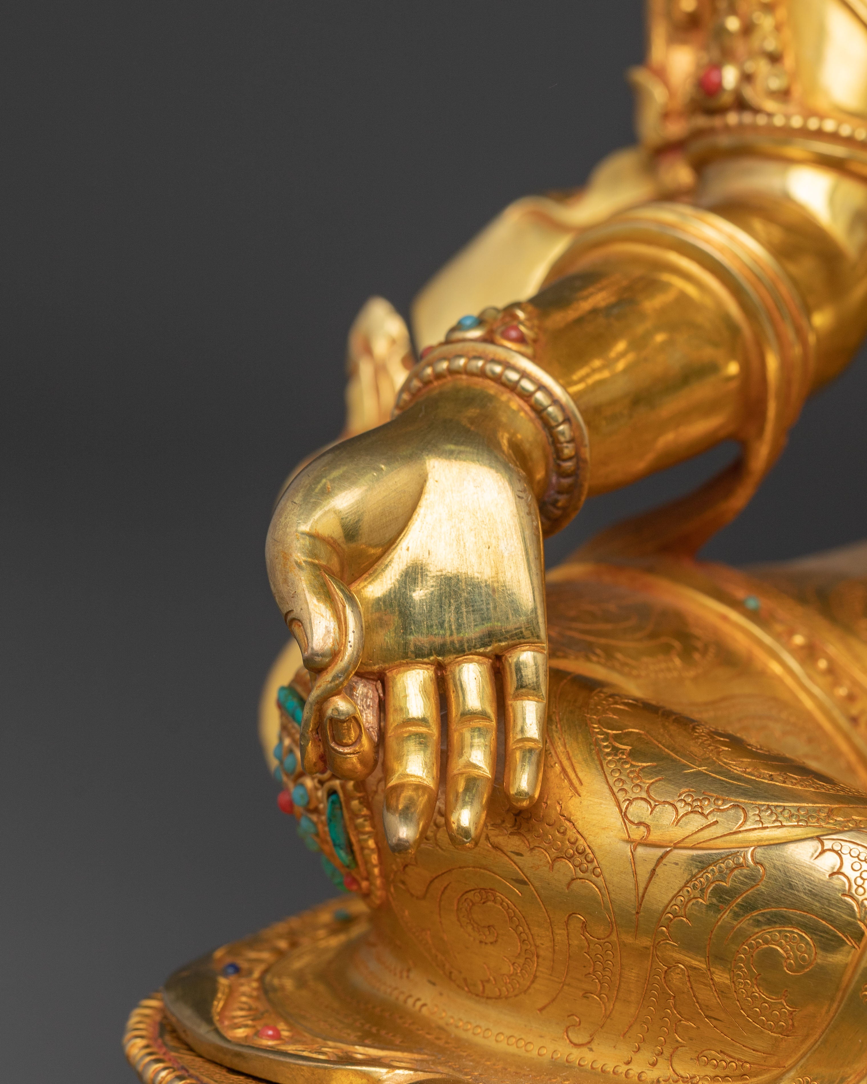 Handcrafted Shyama Tara Golden Statue | Mother of All Buddhas