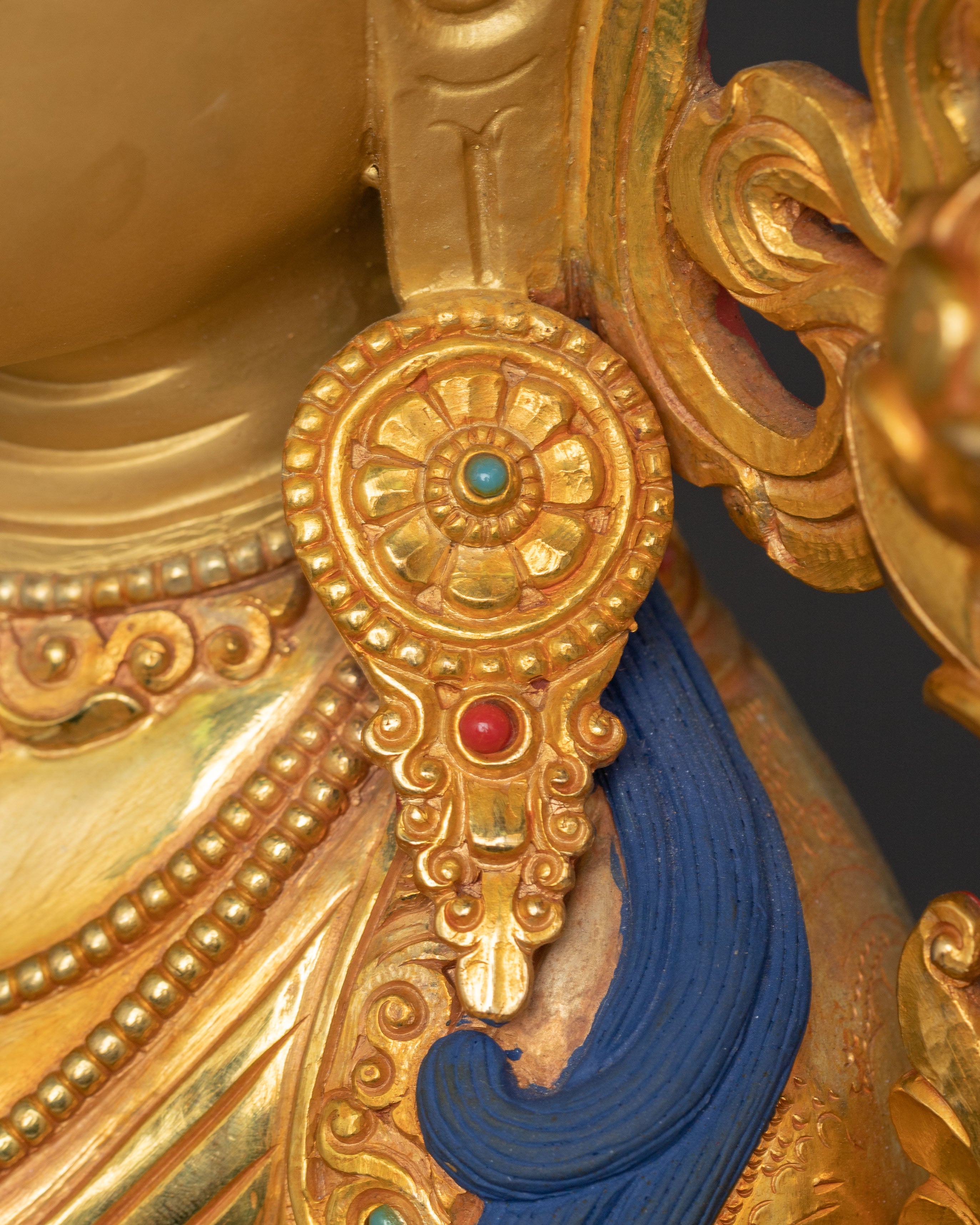 Handcrafted Shyama Tara Golden Statue | Mother of All Buddhas