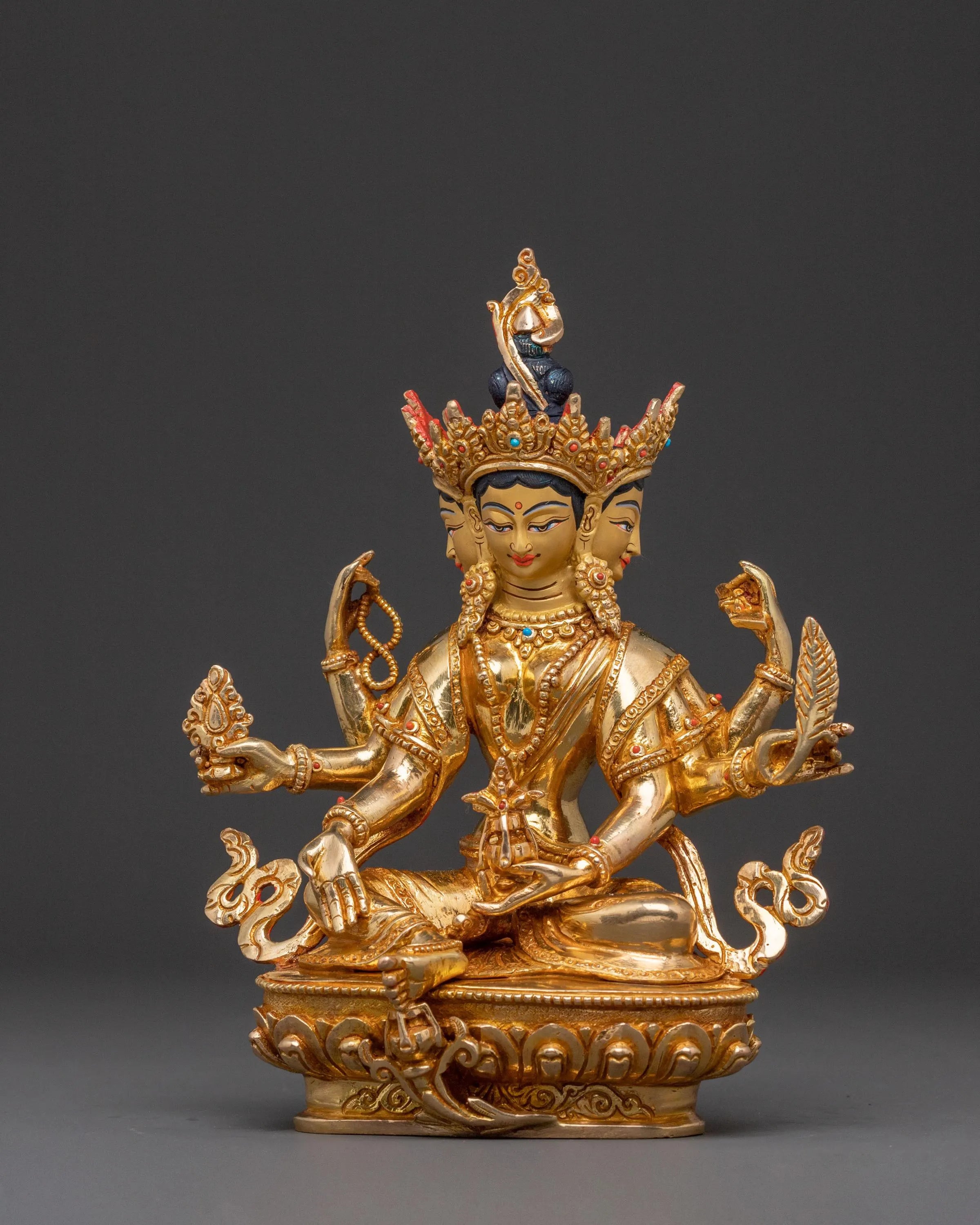 Vasudhara Tibetan Prosperity Statue | Meditation Altar Decor