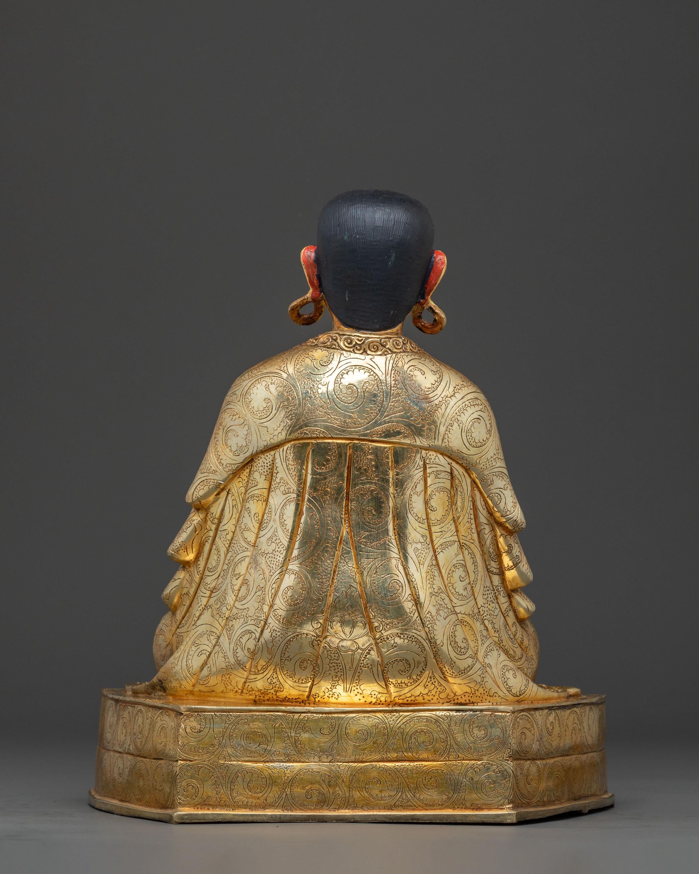 Handcrafted Kagyu Masters Statue Set | Sacred Figures