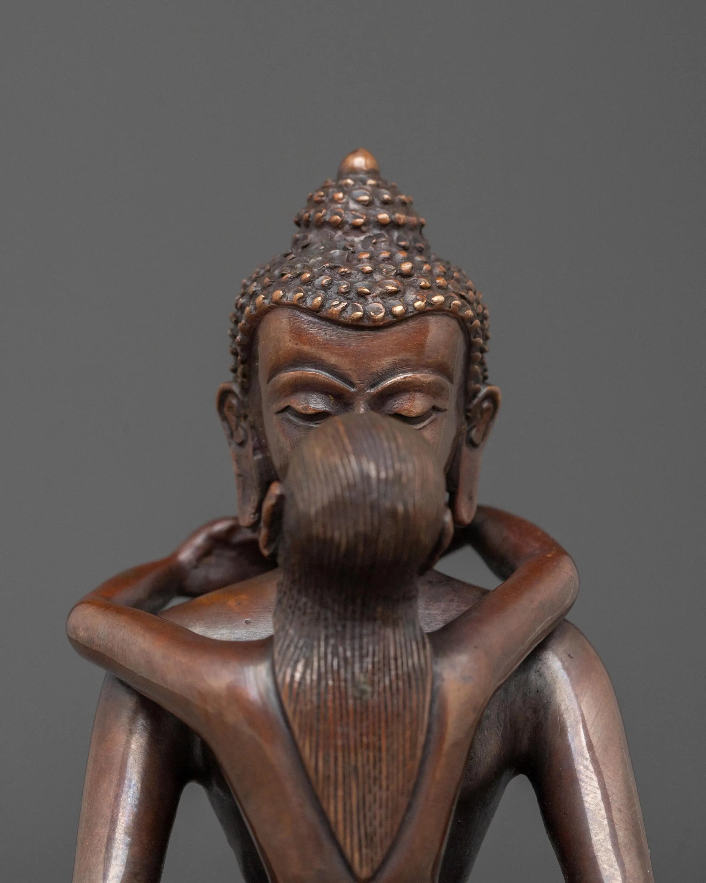 Samantabhadra Statue with Consort | Oxidized Copper Body